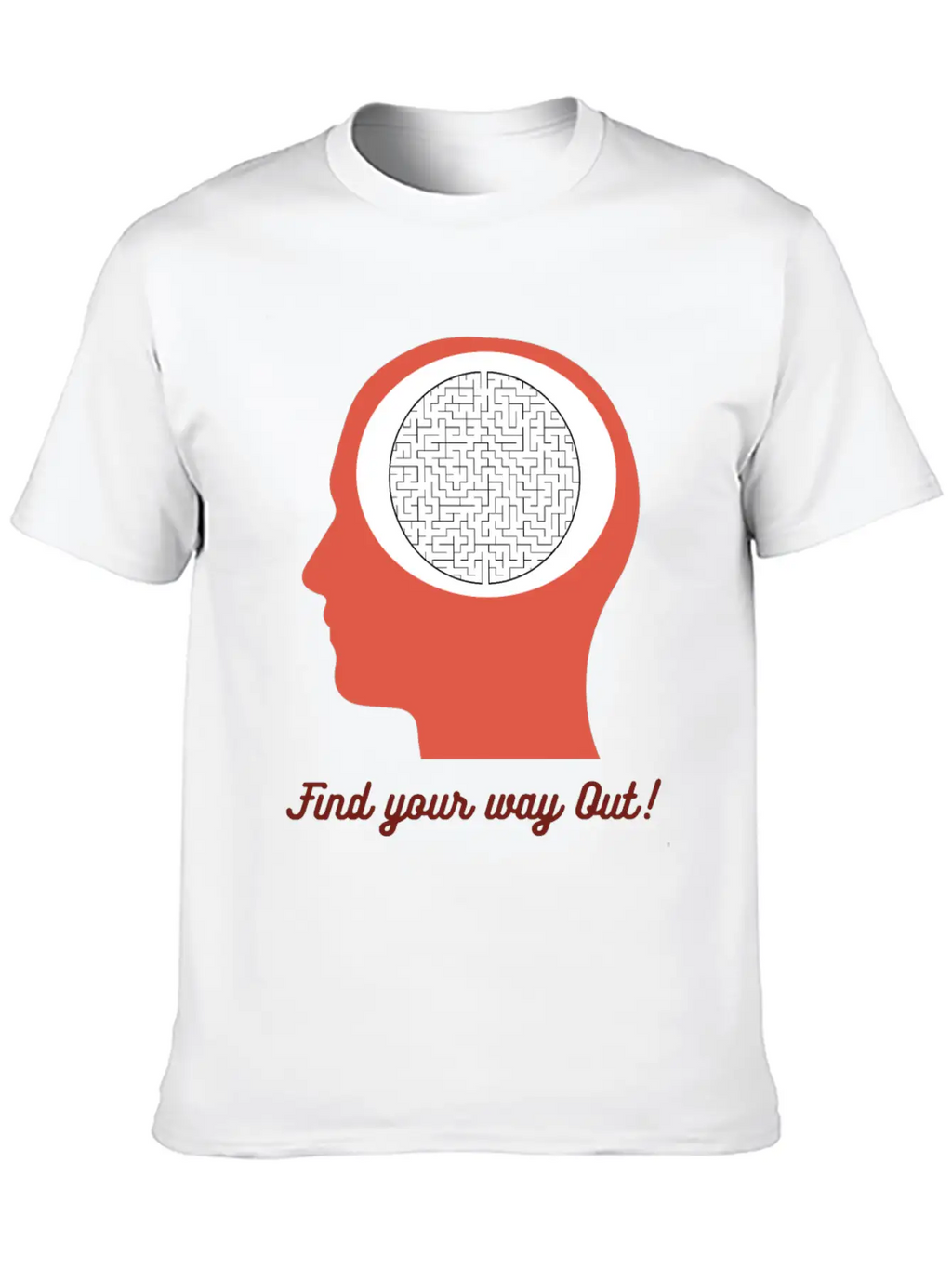 Find Your Way Out! Get Out Of Your Mind! Breathable Soft Cotton T-Shirt – Timeless Casual Look