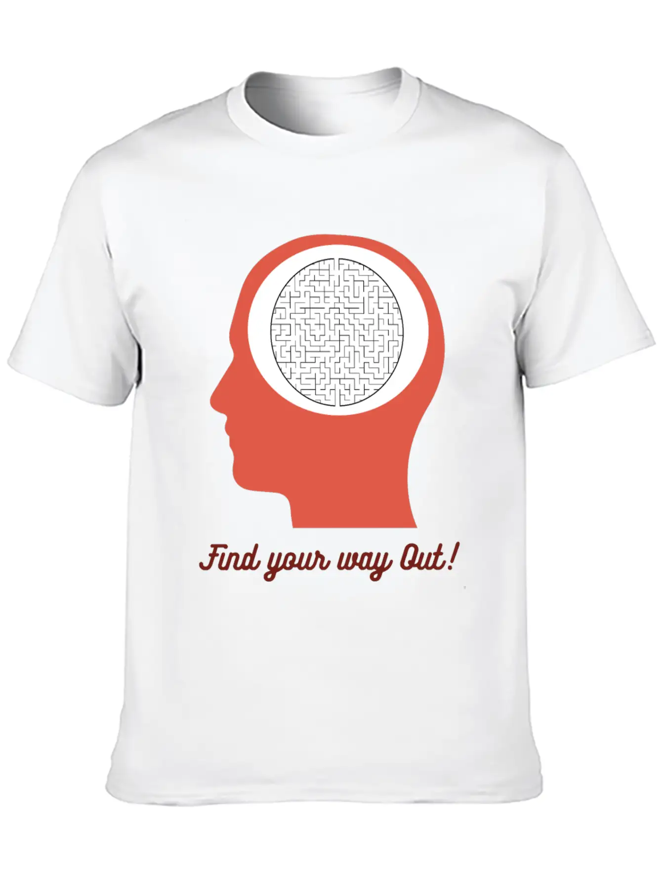 Find Your Way Out! Get Out Of Your Mind! Breathable Soft Cotton T-Shirt – Timeless Casual Look