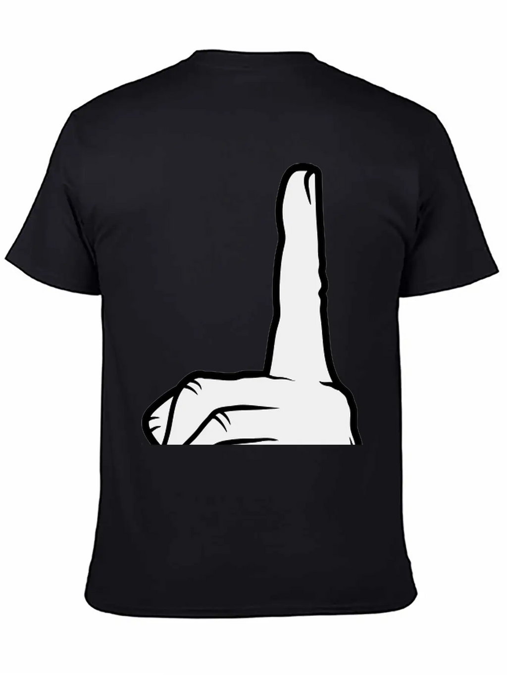 Finger Pointing Up Hand Basic Graphic T-Shirt – Daily Comfort In Soft Cotton