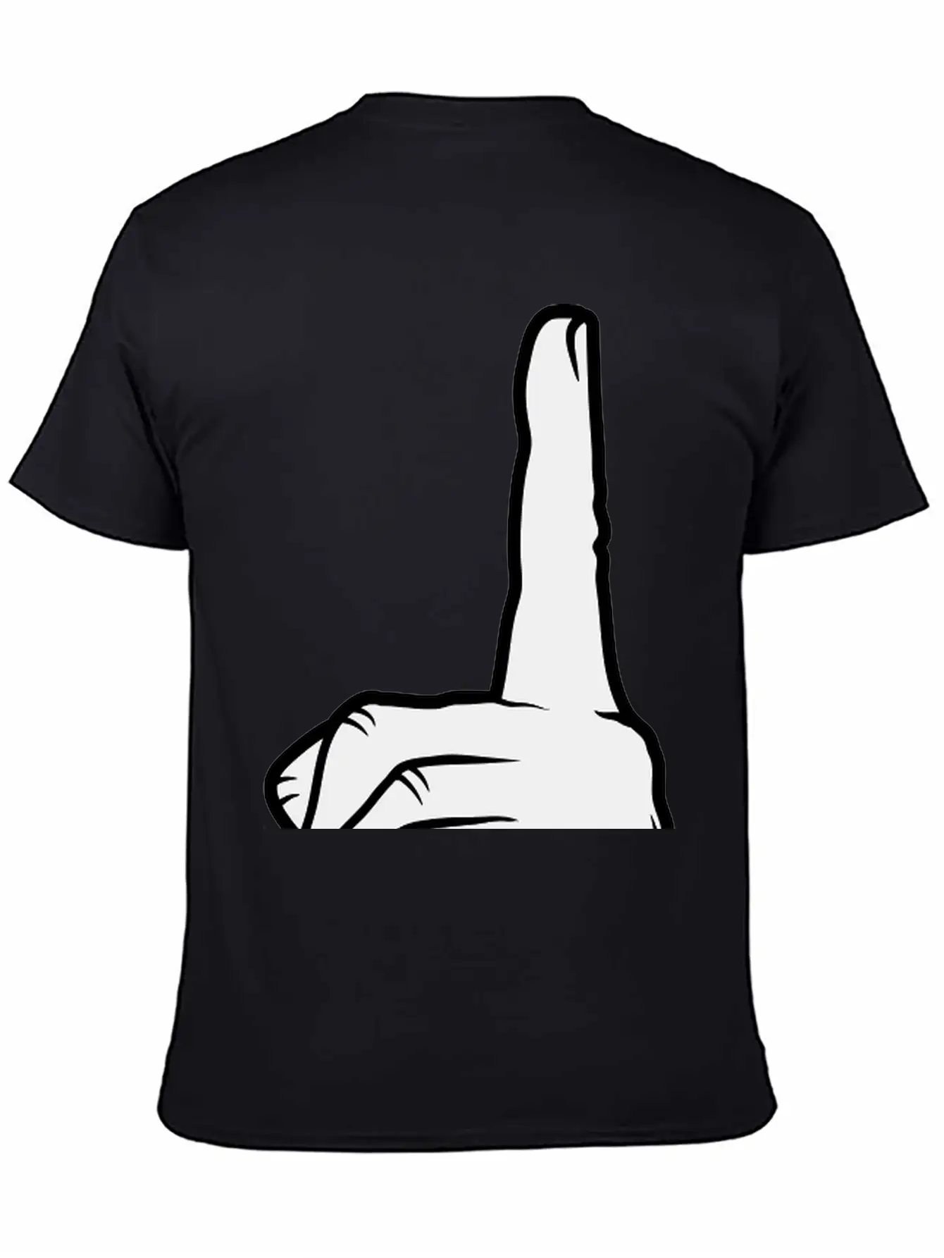 Finger Pointing Up Hand Basic Graphic T-Shirt – Daily Comfort In Soft Cotton