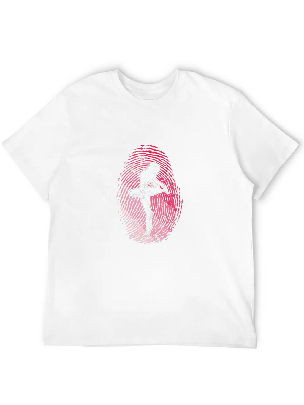 Fingerprint Ballet Dance Unisex Casual T-Shirt – Clean Design For Daily Comfort
