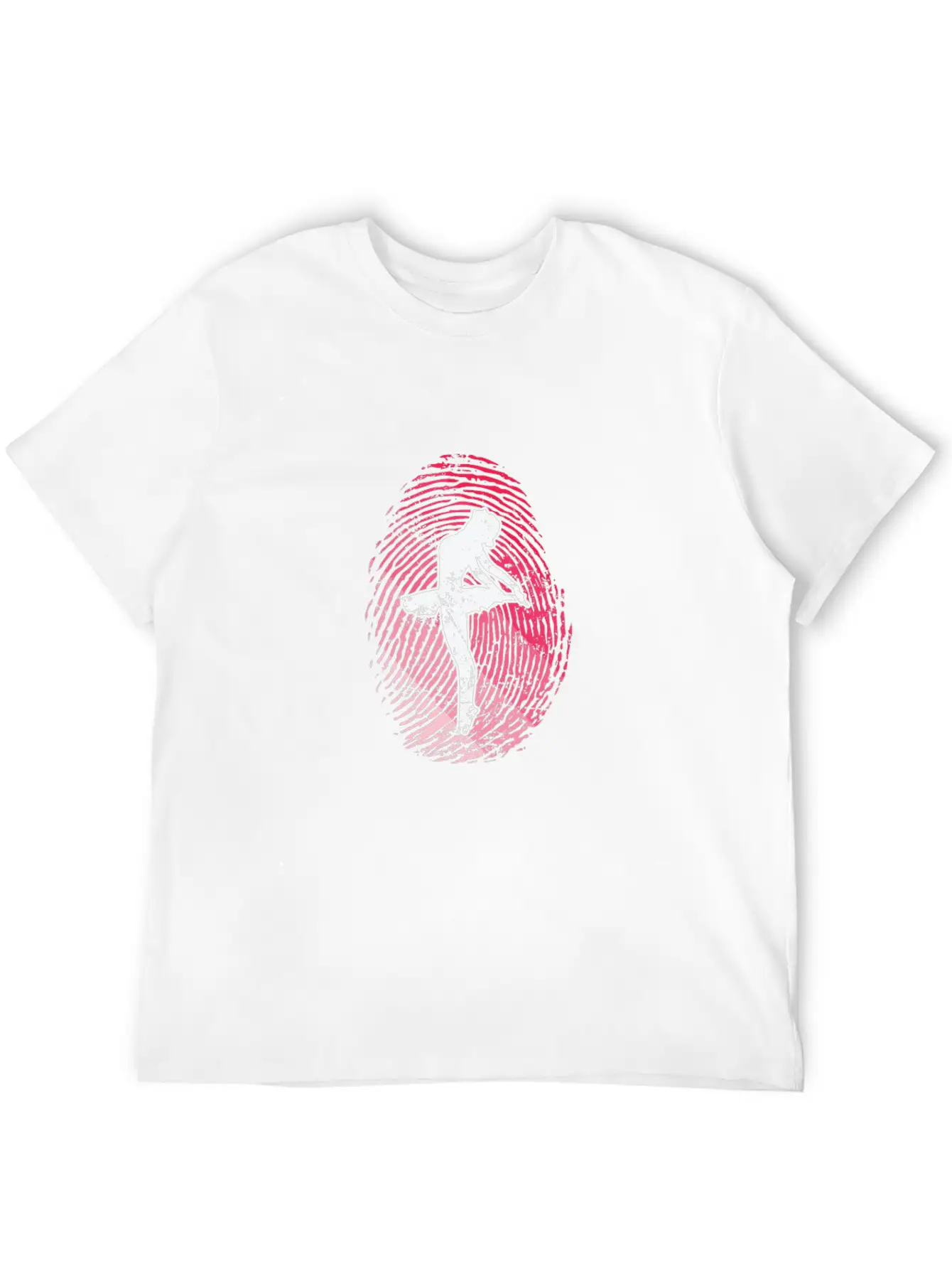 Fingerprint Ballet Dance Unisex Casual T-Shirt – Clean Design For Daily Comfort