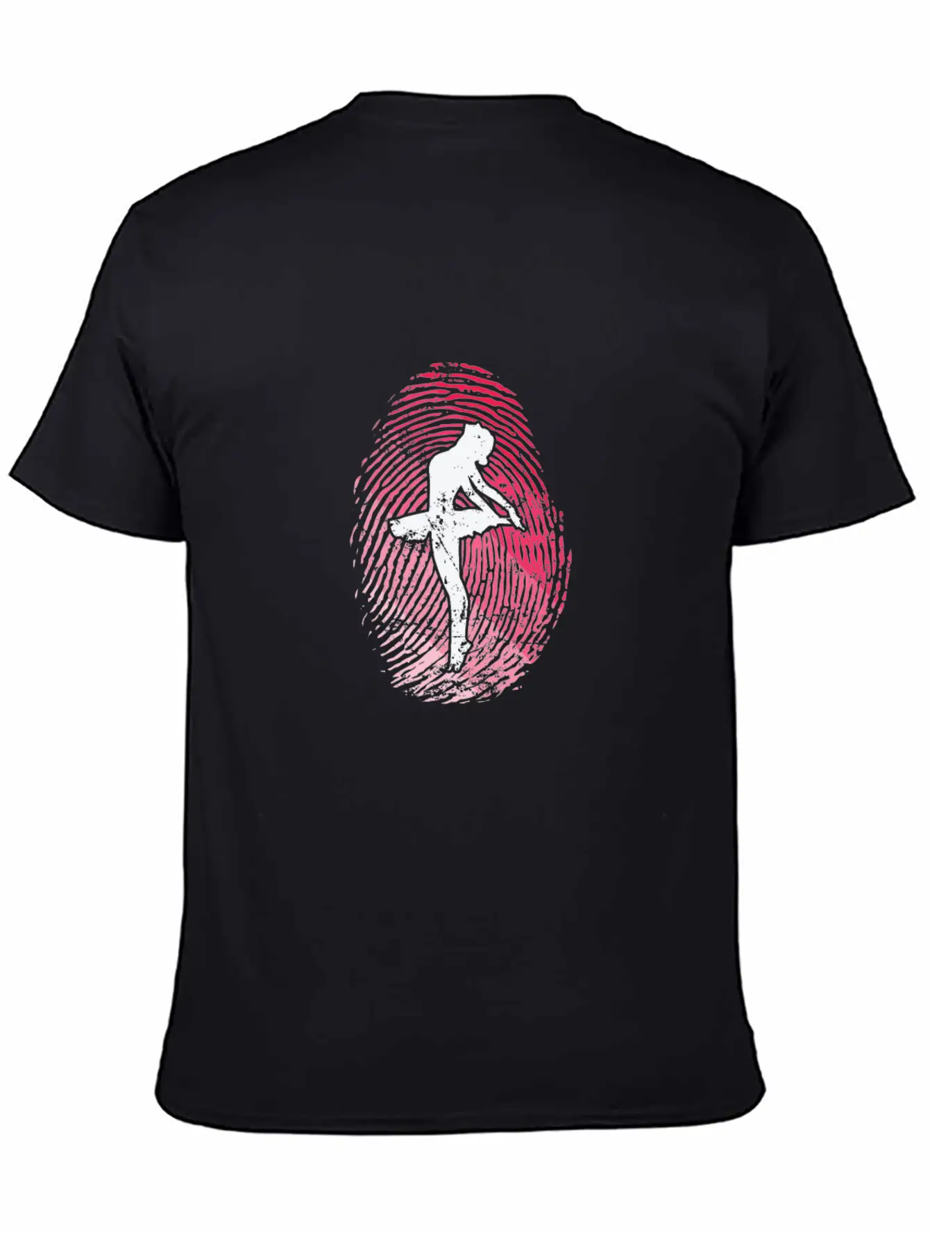 Fingerprint Ballet Dance Unisex Casual T-Shirt – Clean Design For Daily Comfort
