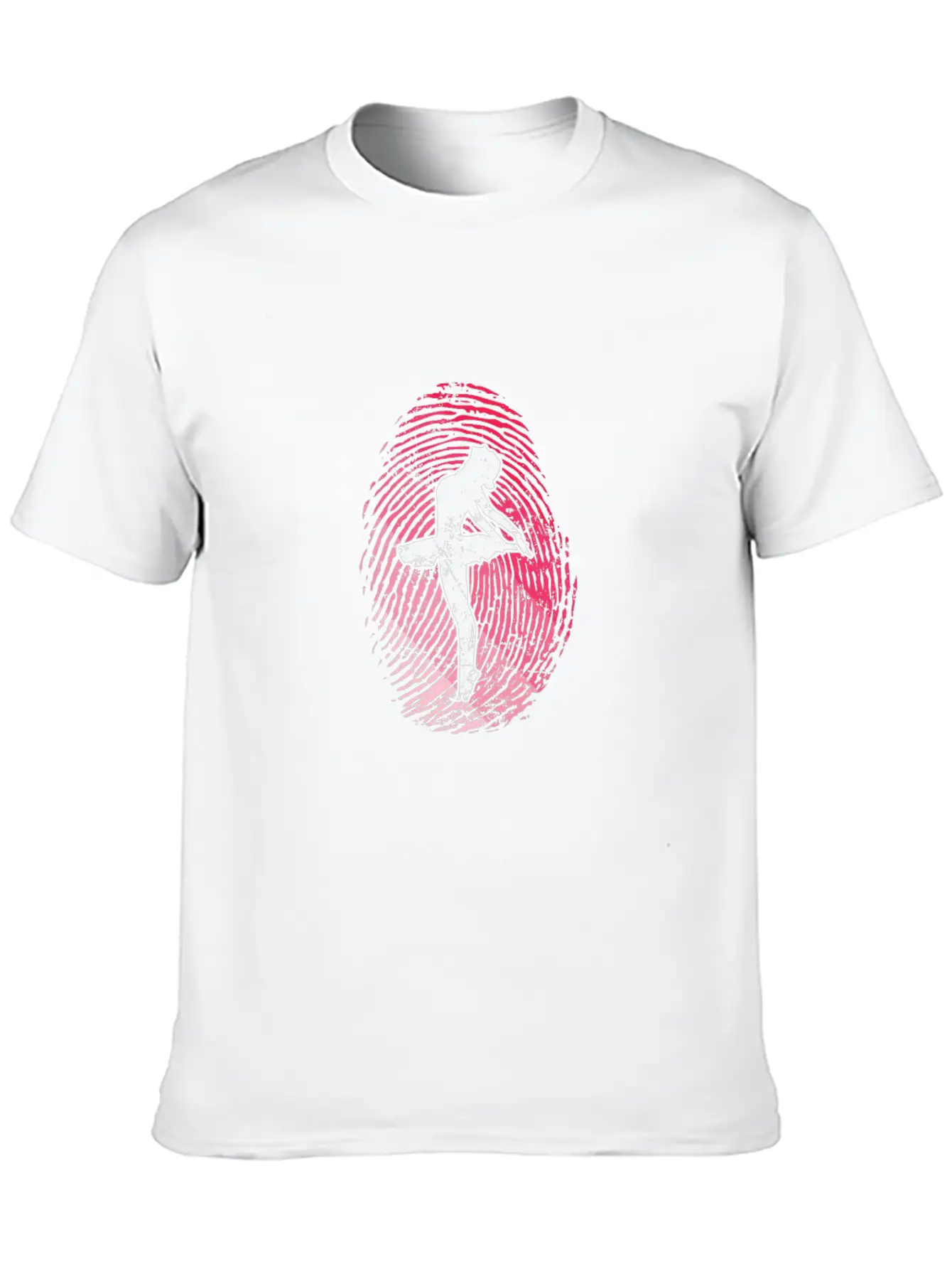 Fingerprint Ballet Dance Unisex Casual T-Shirt – Clean Design For Daily Comfort