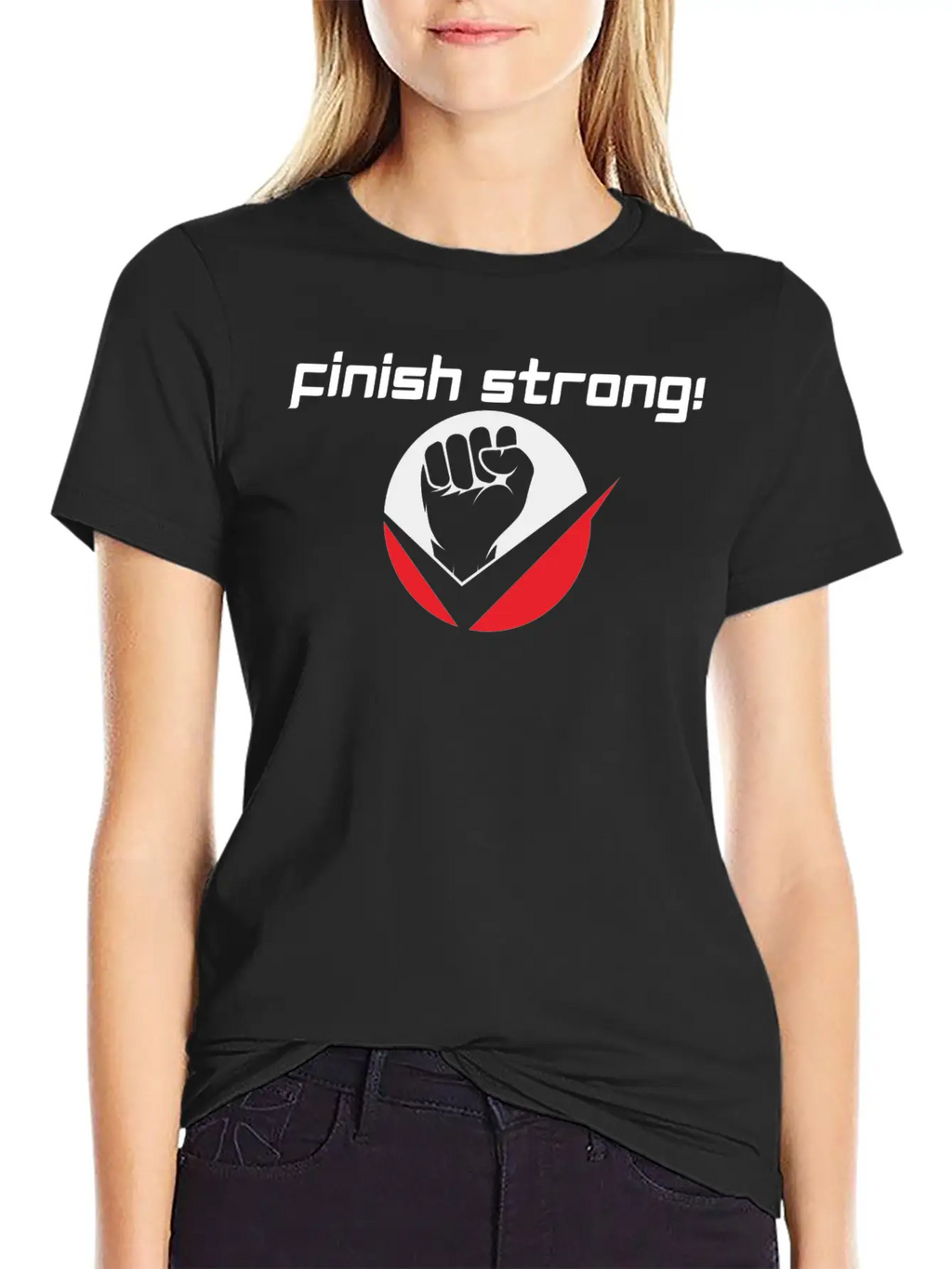 Finish Strong |Finish | Strong | Jesus Stylish Everyday T-Shirt – Unisex Basic Cotton Tee