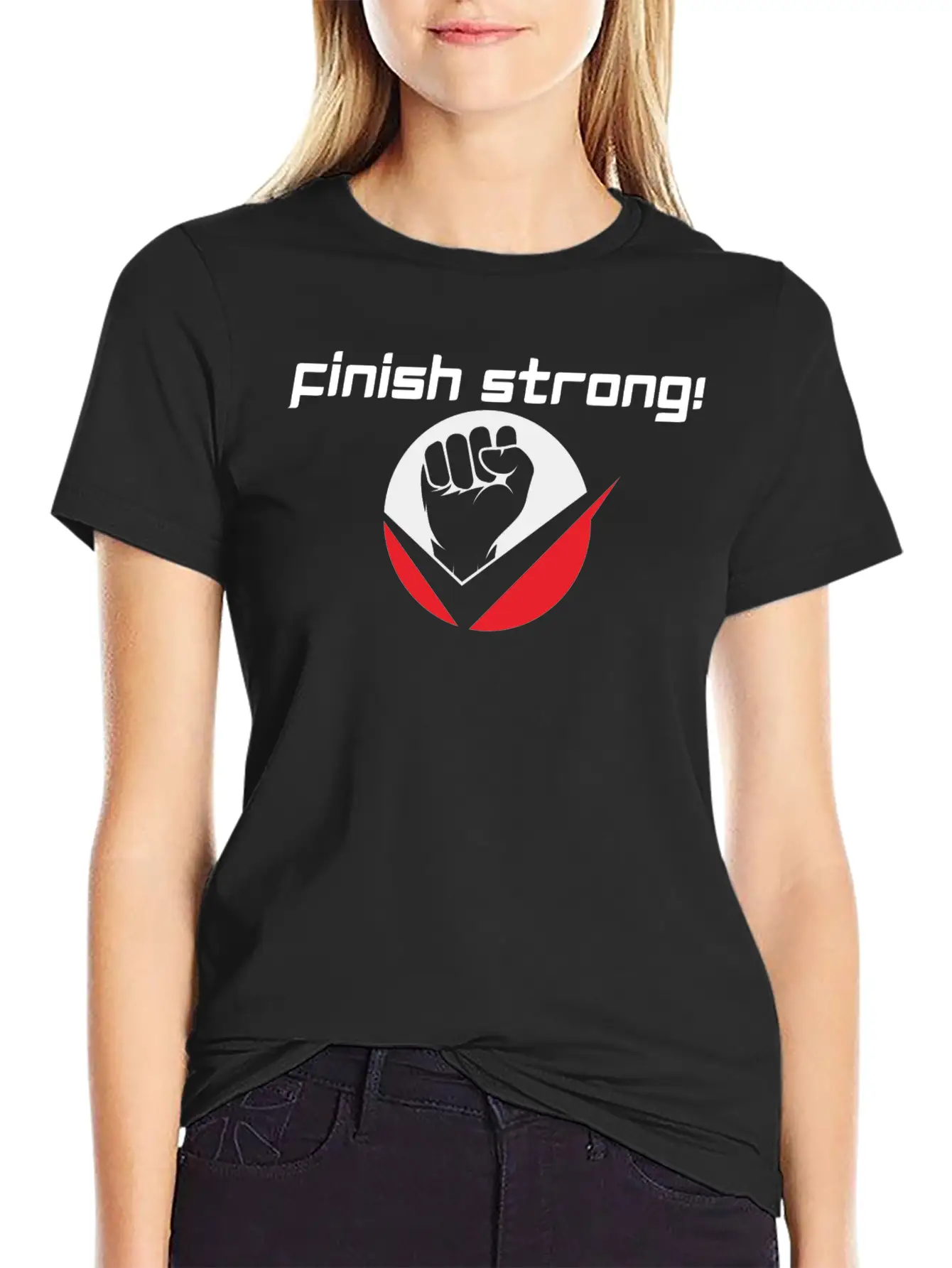 Finish Strong |Finish | Strong | Jesus Stylish Everyday T-Shirt – Unisex Basic Cotton Tee