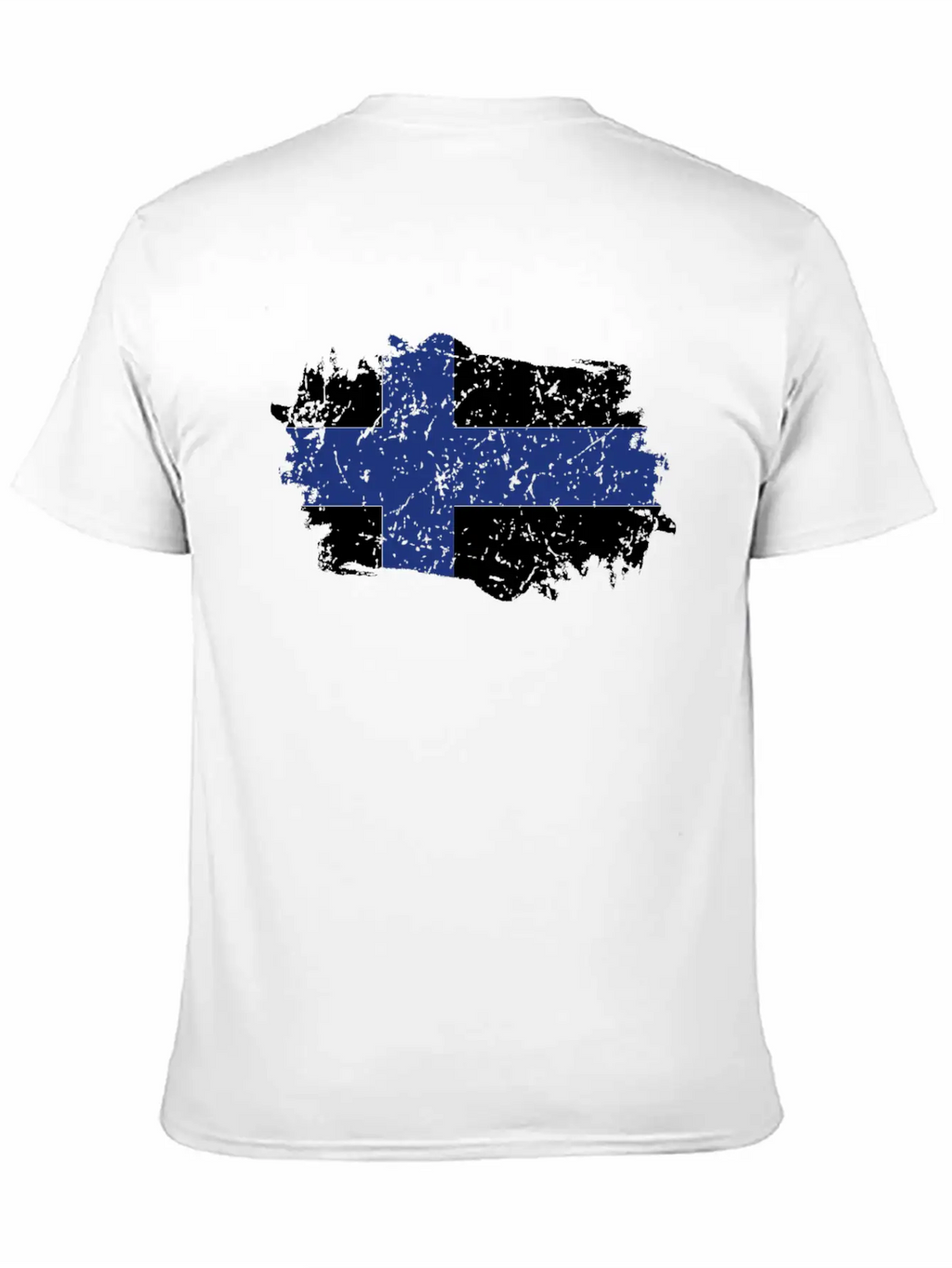 Finland Flag Grunge Country Flag Finland Stylish Everyday T-Shirt – Unisex Basic Cotton Tee