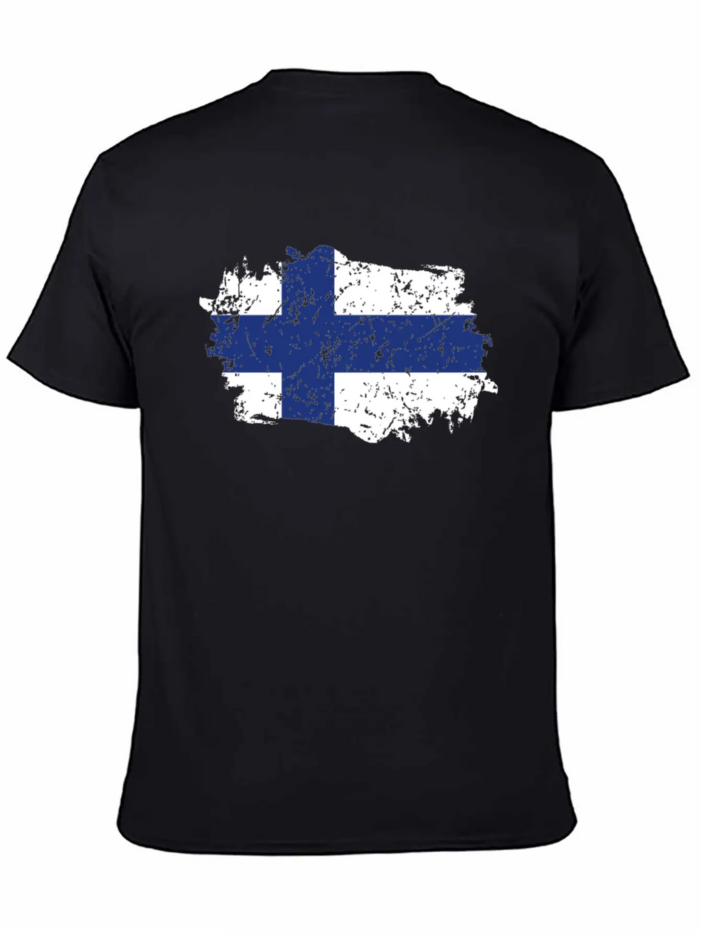 Finland Flag Grunge Country Flag Finland Stylish Everyday T-Shirt – Unisex Basic Cotton Tee