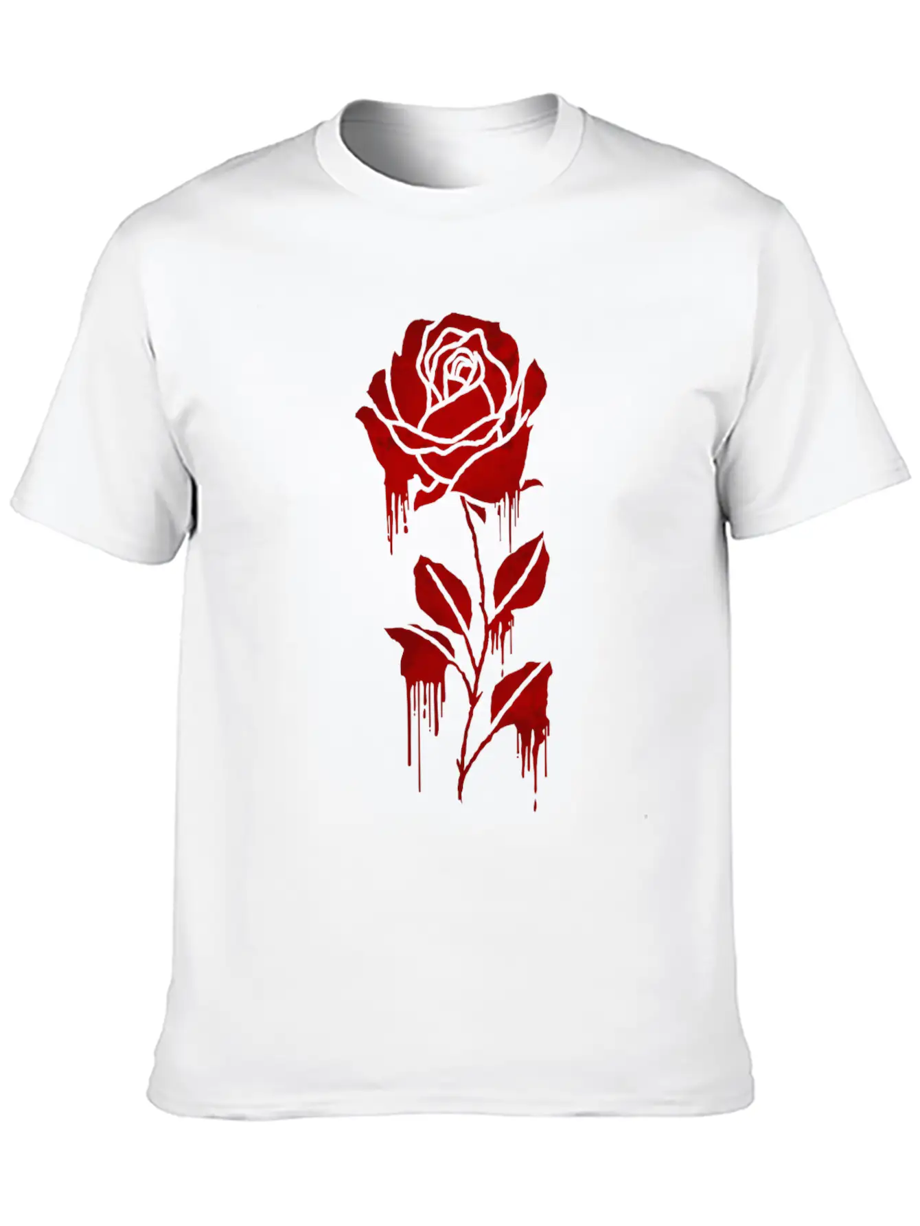 Finnish Goth Aesthetic Gothic Rose Goth Modern Fit Casual T-Shirt – Clean And Versatile Design