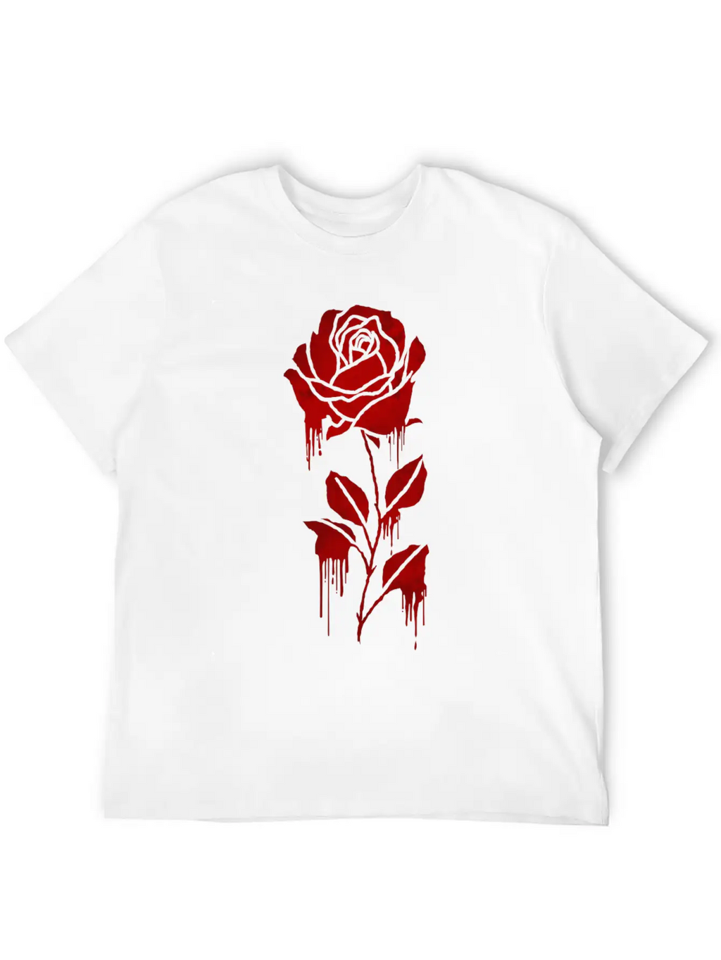 Finnish Goth Aesthetic Gothic Rose Goth Modern Fit Casual T-Shirt – Clean And Versatile Design