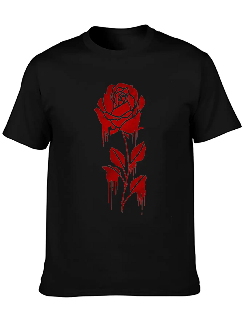 Finnish Goth Aesthetic Gothic Rose Goth Modern Fit Casual T-Shirt – Clean And Versatile Design