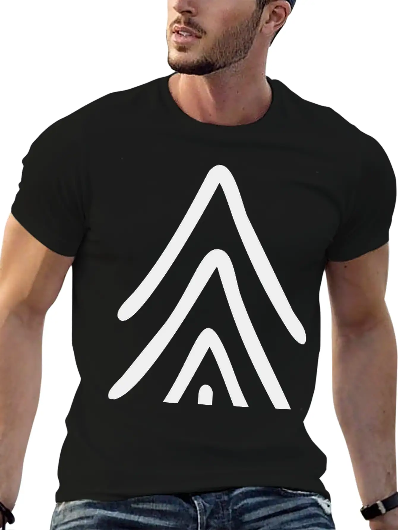 Fir Purist Minimal Drawing Nature Tree Classic Cotton Tee – Unisex Comfort For Any Season