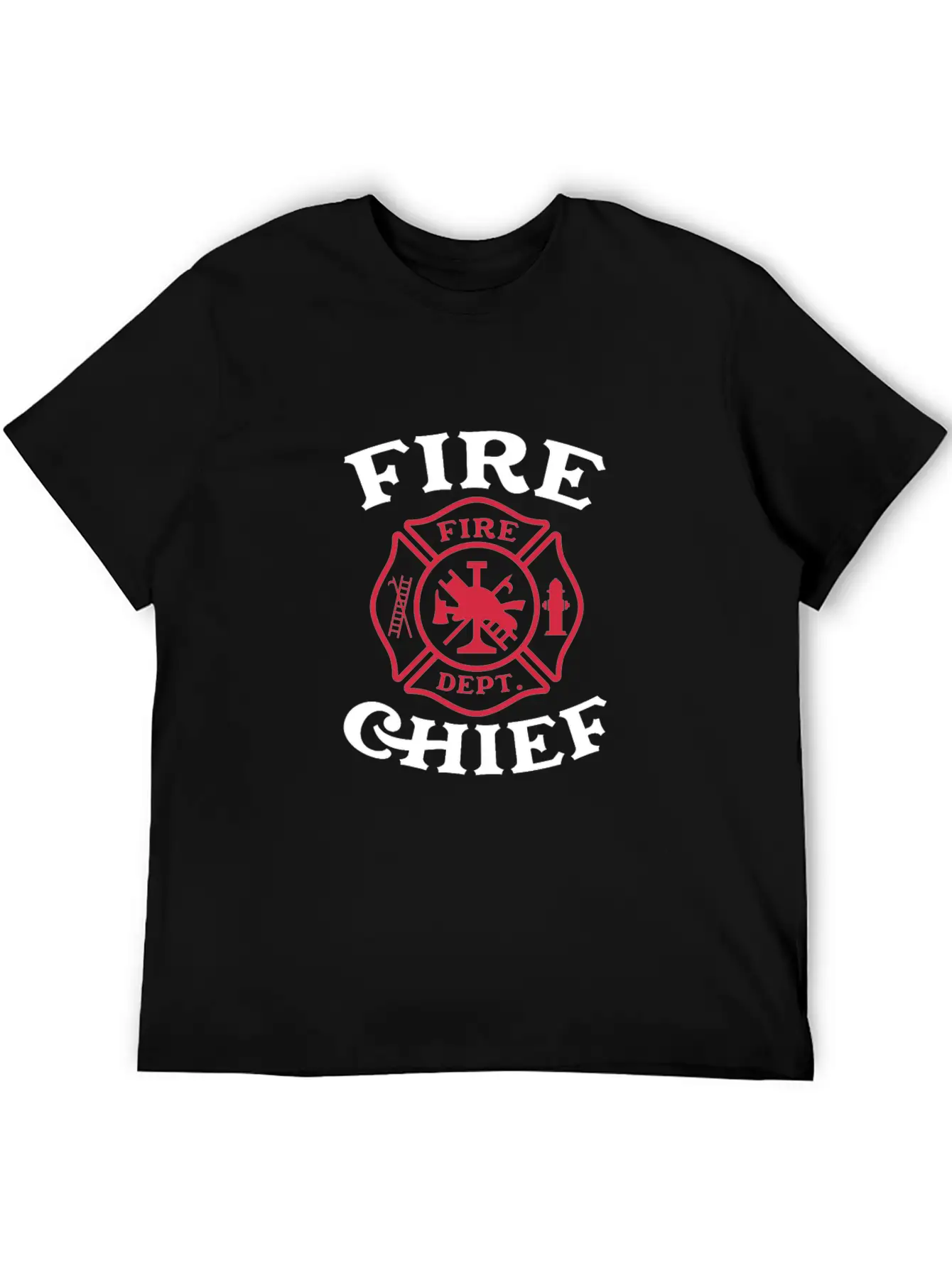 Fire Chief Fire Dept, Firefighter Unisex Casual T-Shirt – Clean Design For Daily Comfort
