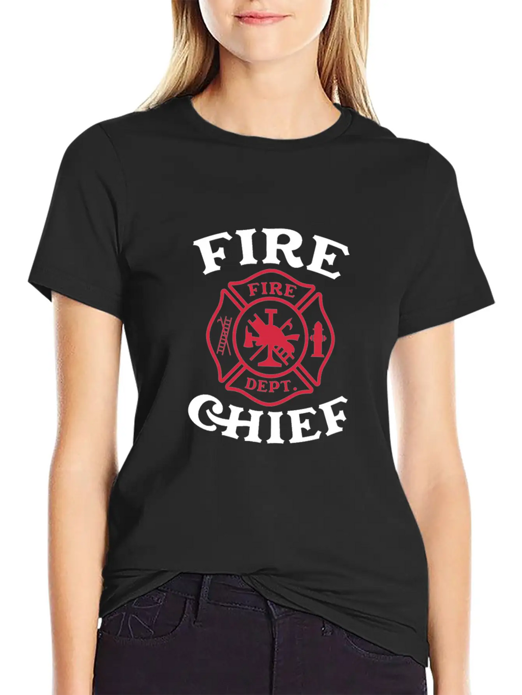 Fire Chief Fire Dept, Firefighter Unisex Casual T-Shirt – Clean Design For Daily Comfort