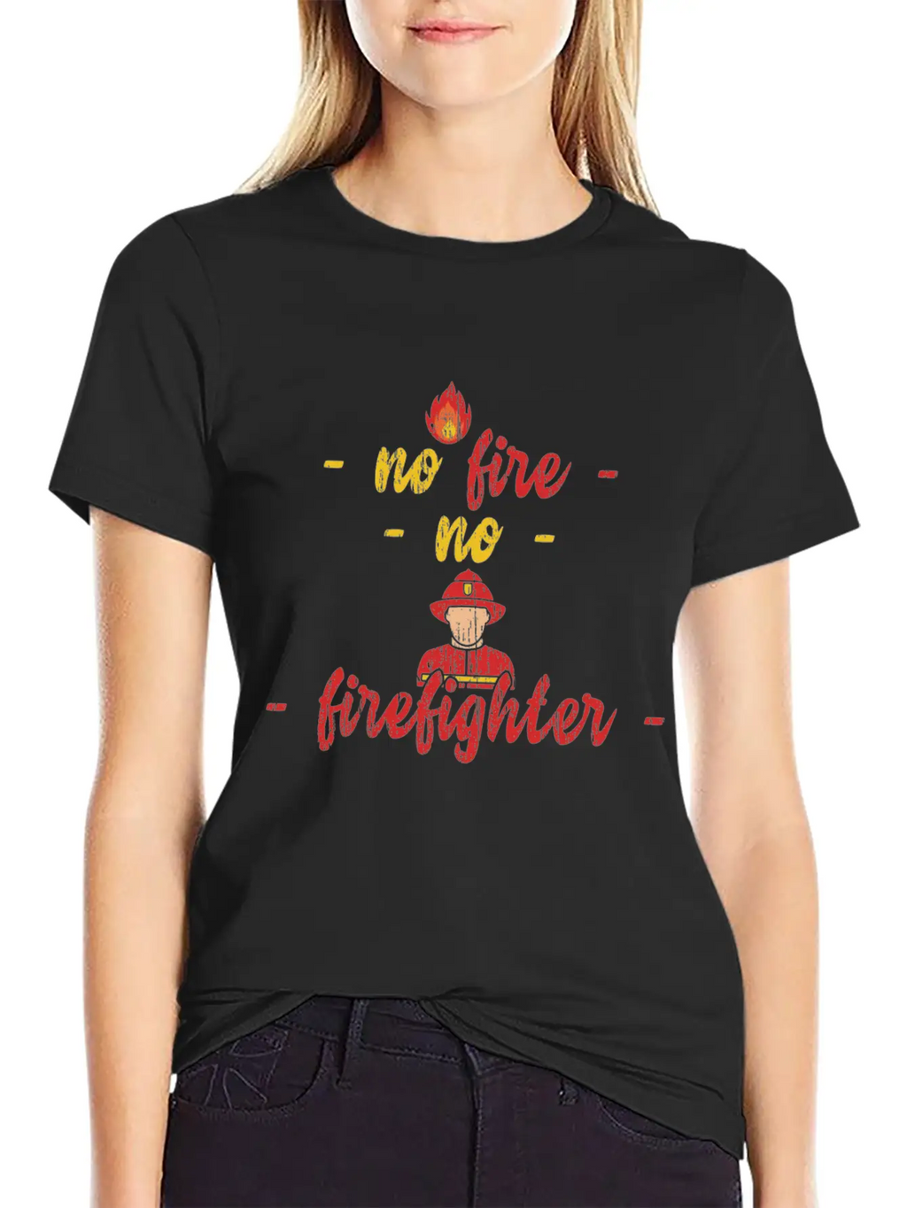 Fire Department Woman Fire Gift Essential Cotton Tee For Daily Outfits – Unisex Style