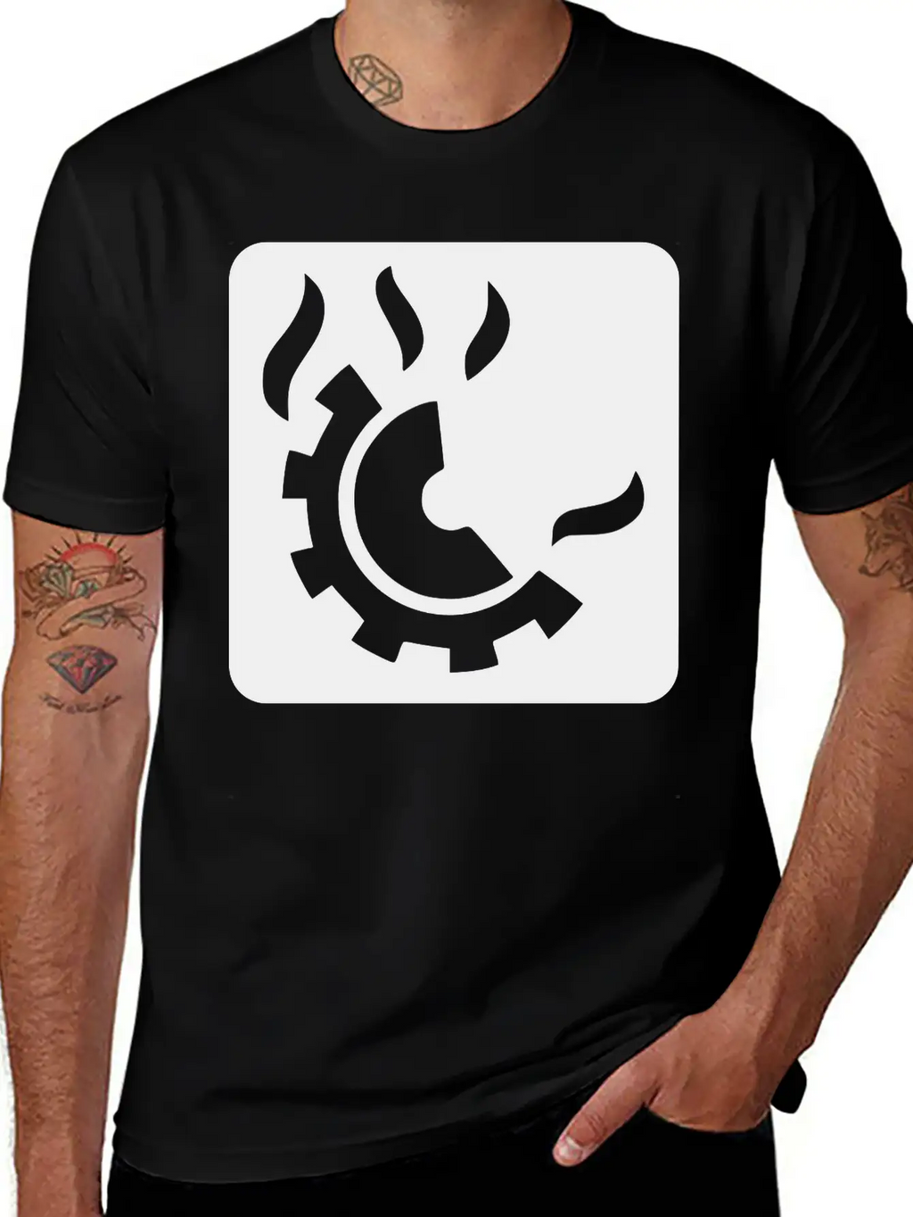 Fire Extinguisher Pictogram Class D Stylish Everyday T-Shirt – Unisex Basic Cotton Tee