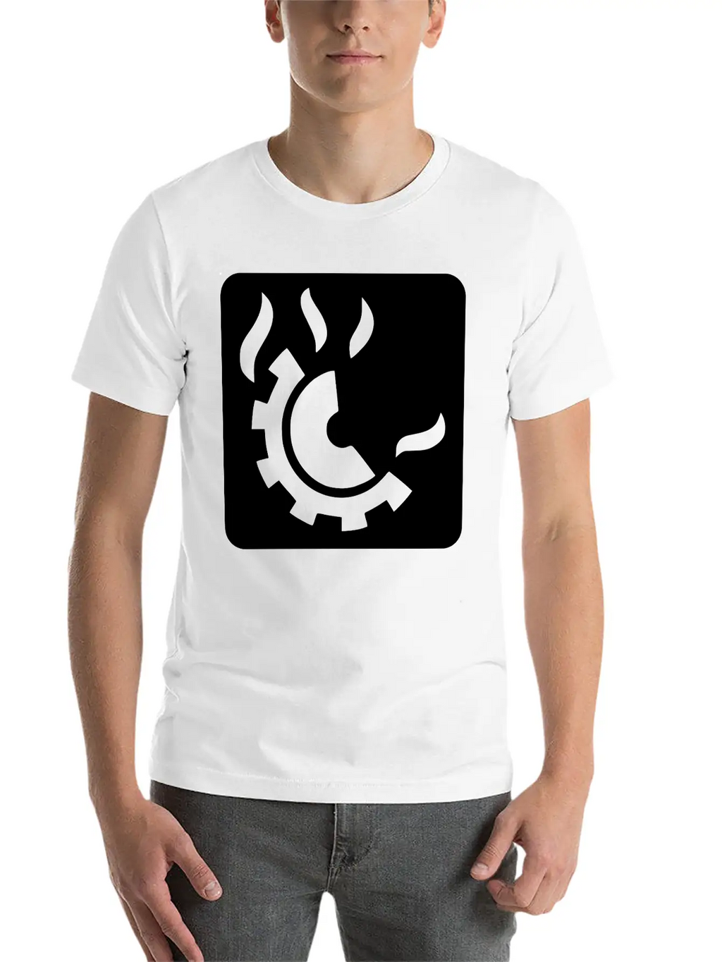 Fire Extinguisher Pictogram Class D Stylish Everyday T-Shirt – Unisex Basic Cotton Tee