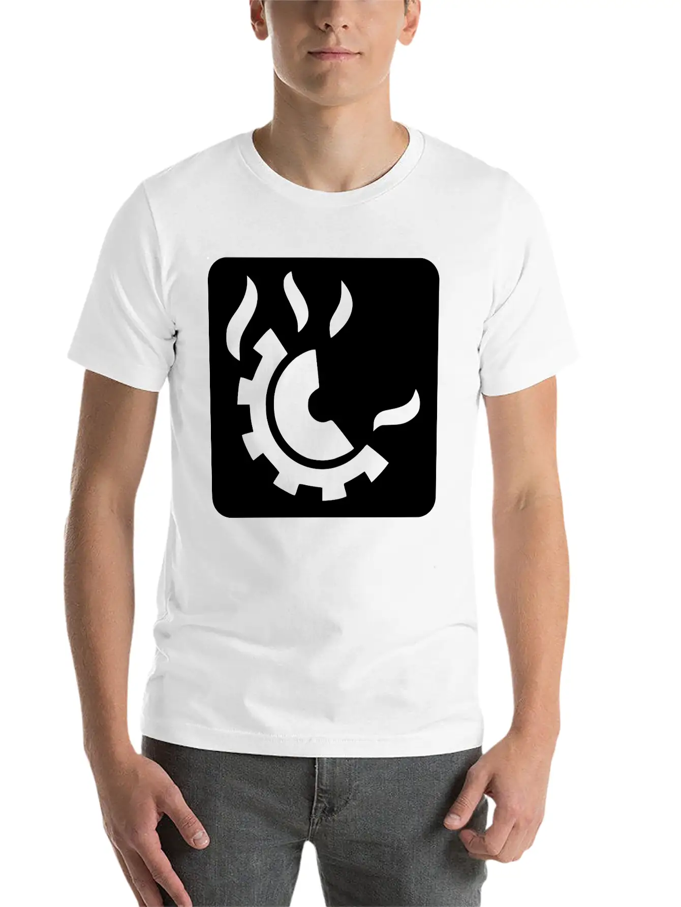 Fire Extinguisher Pictogram Class D Stylish Everyday T-Shirt – Unisex Basic Cotton Tee