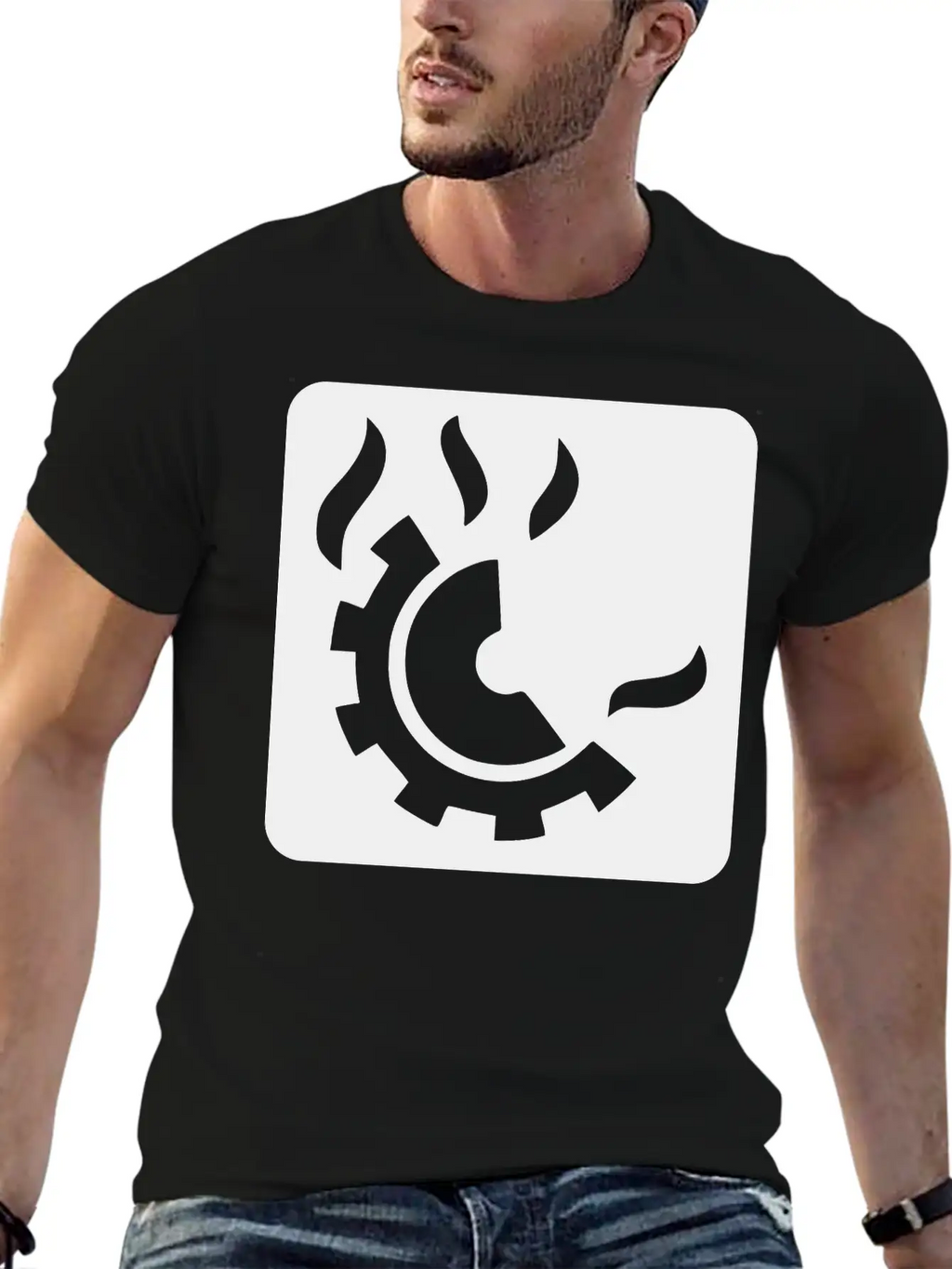 Fire Extinguisher Pictogram Class D Stylish Everyday T-Shirt – Unisex Basic Cotton Tee