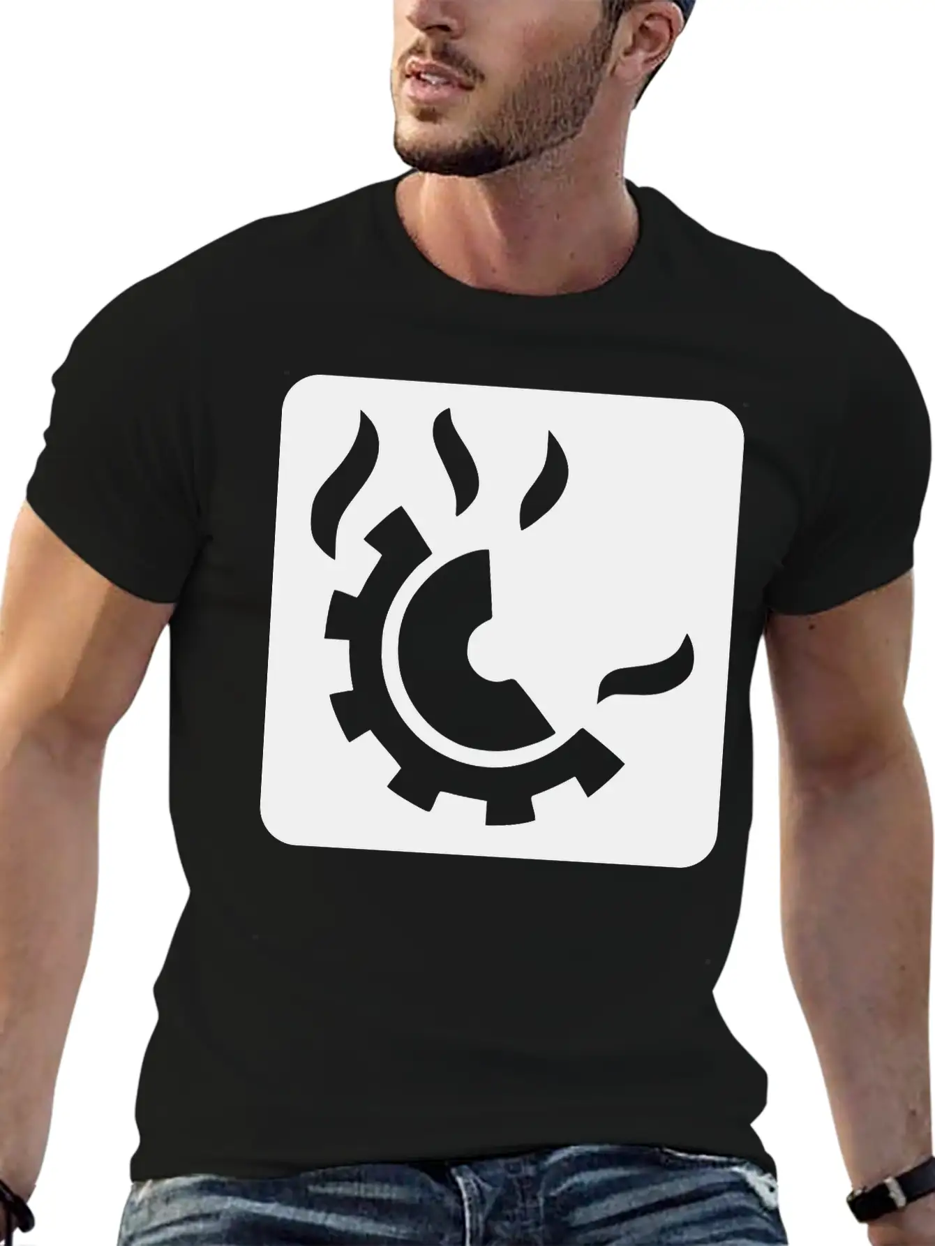 Fire Extinguisher Pictogram Class D Stylish Everyday T-Shirt – Unisex Basic Cotton Tee