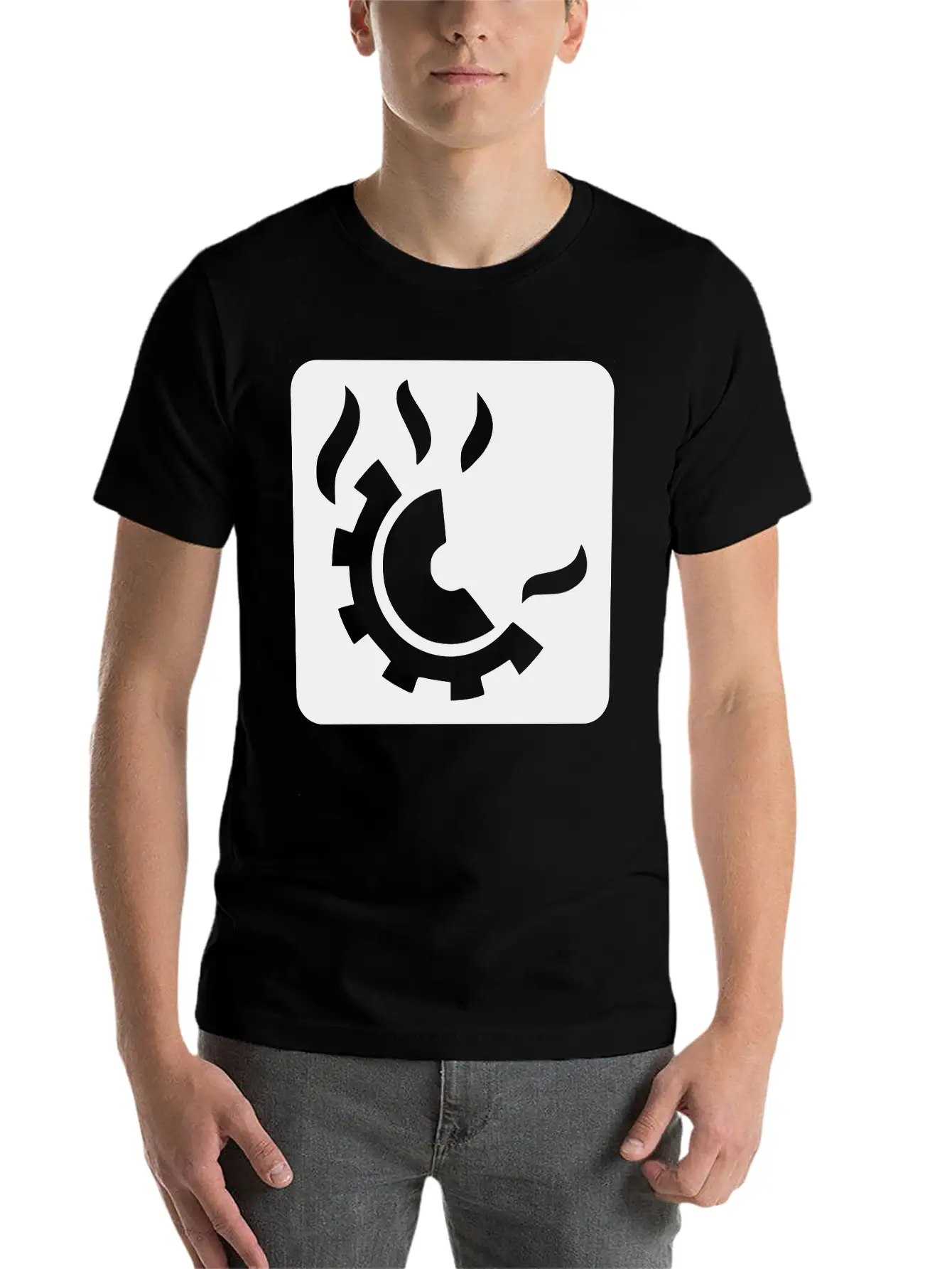 Fire Extinguisher Pictogram Class D Stylish Everyday T-Shirt – Unisex Basic Cotton Tee
