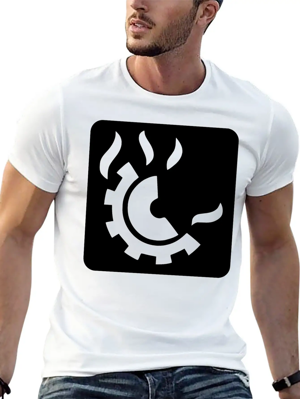 Fire Extinguisher Pictogram Class D Stylish Everyday T-Shirt – Unisex Basic Cotton Tee