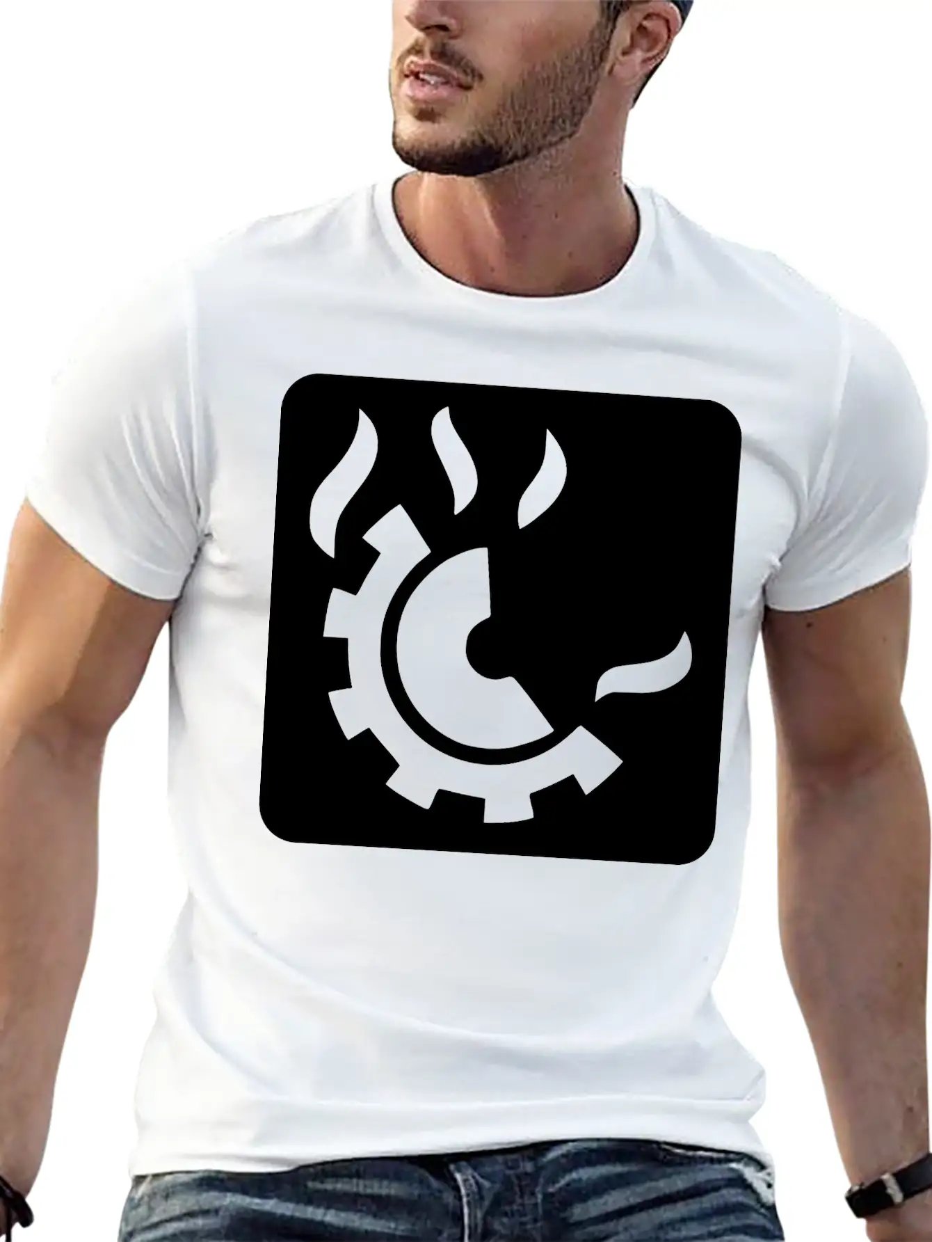 Fire Extinguisher Pictogram Class D Stylish Everyday T-Shirt – Unisex Basic Cotton Tee