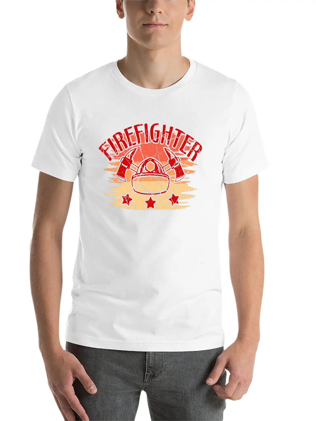 Fire Fighter Rescue Gift Hero Job Flame Extinguish Unisex Casual T-Shirt – Clean Design For Daily Comfort