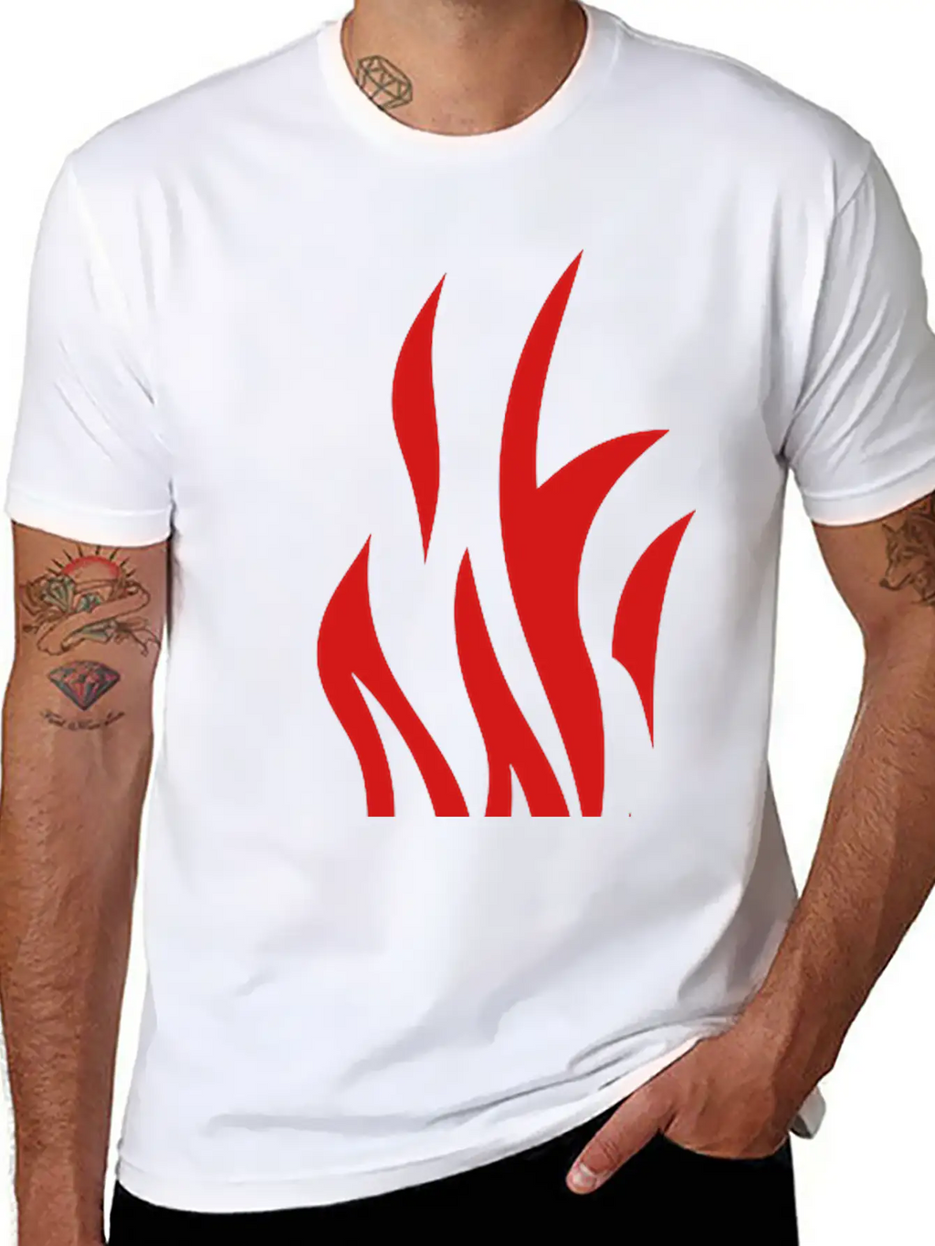 Fire Flame 302 Classic Cotton Tee – Unisex Comfort For Any Season