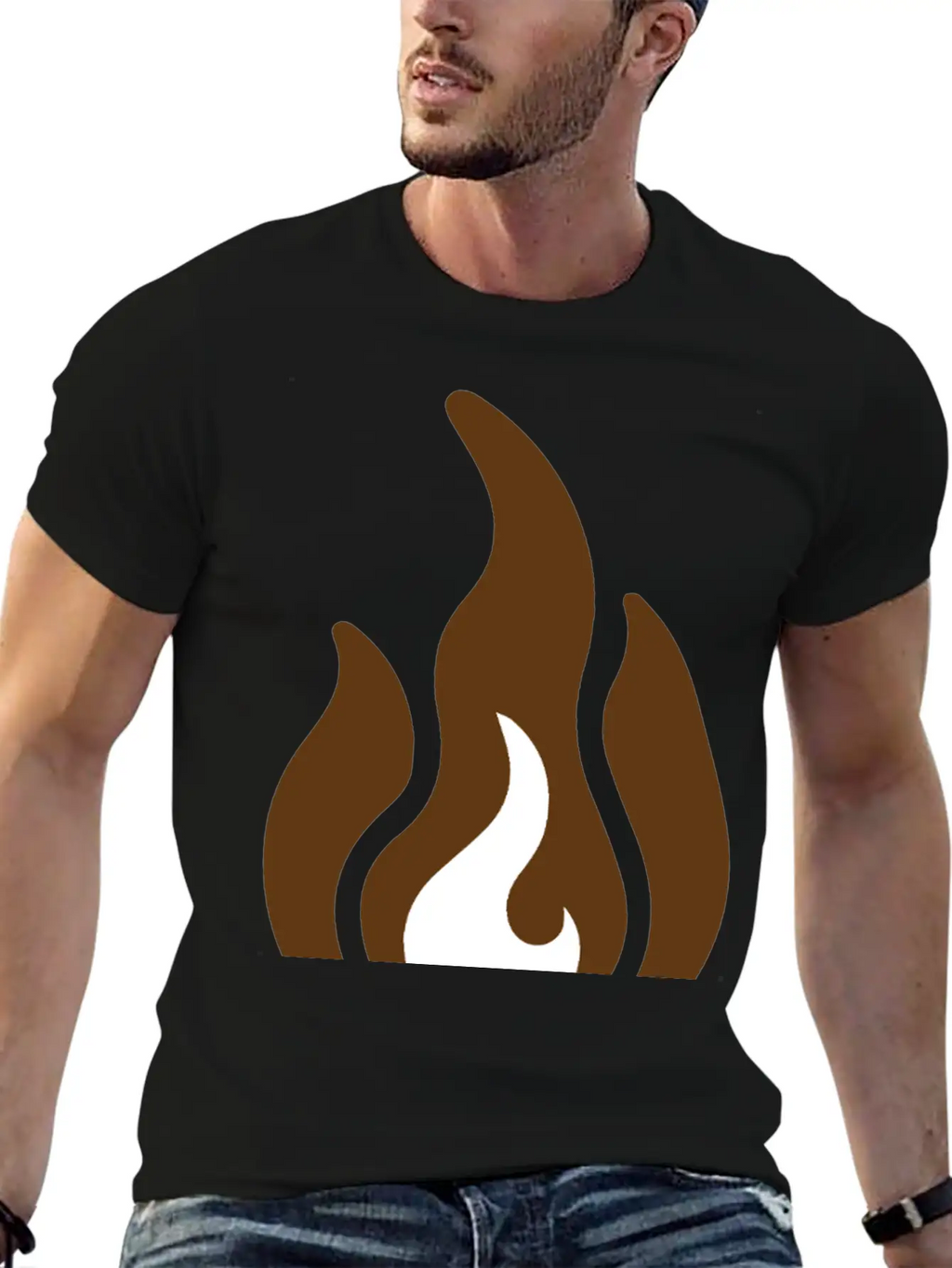 Fire & Flame Basic Graphic T-Shirt – Daily Comfort In Soft Cotton