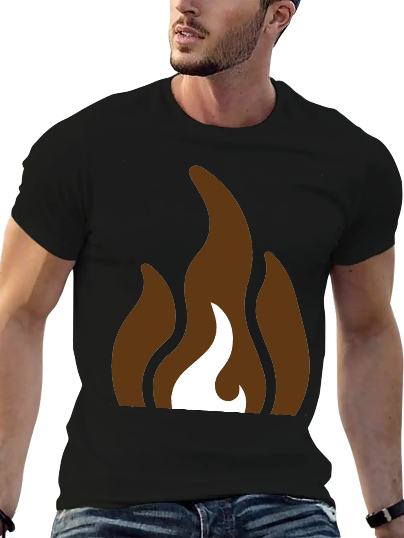 Fire & Flame Basic Graphic T-Shirt – Daily Comfort In Soft Cotton