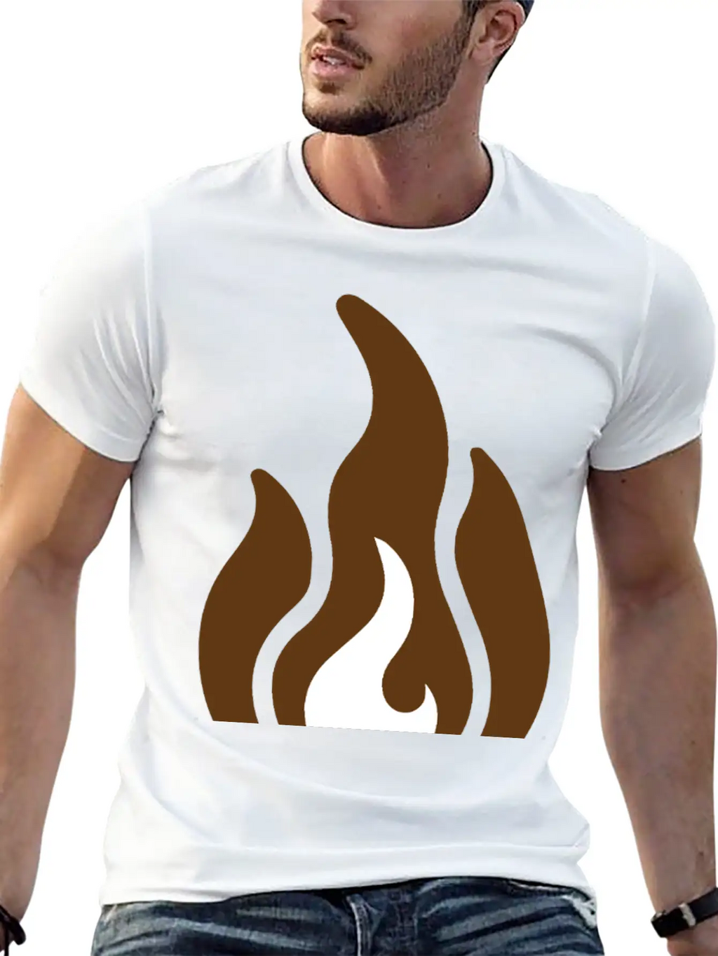 Fire & Flame Basic Graphic T-Shirt – Daily Comfort In Soft Cotton