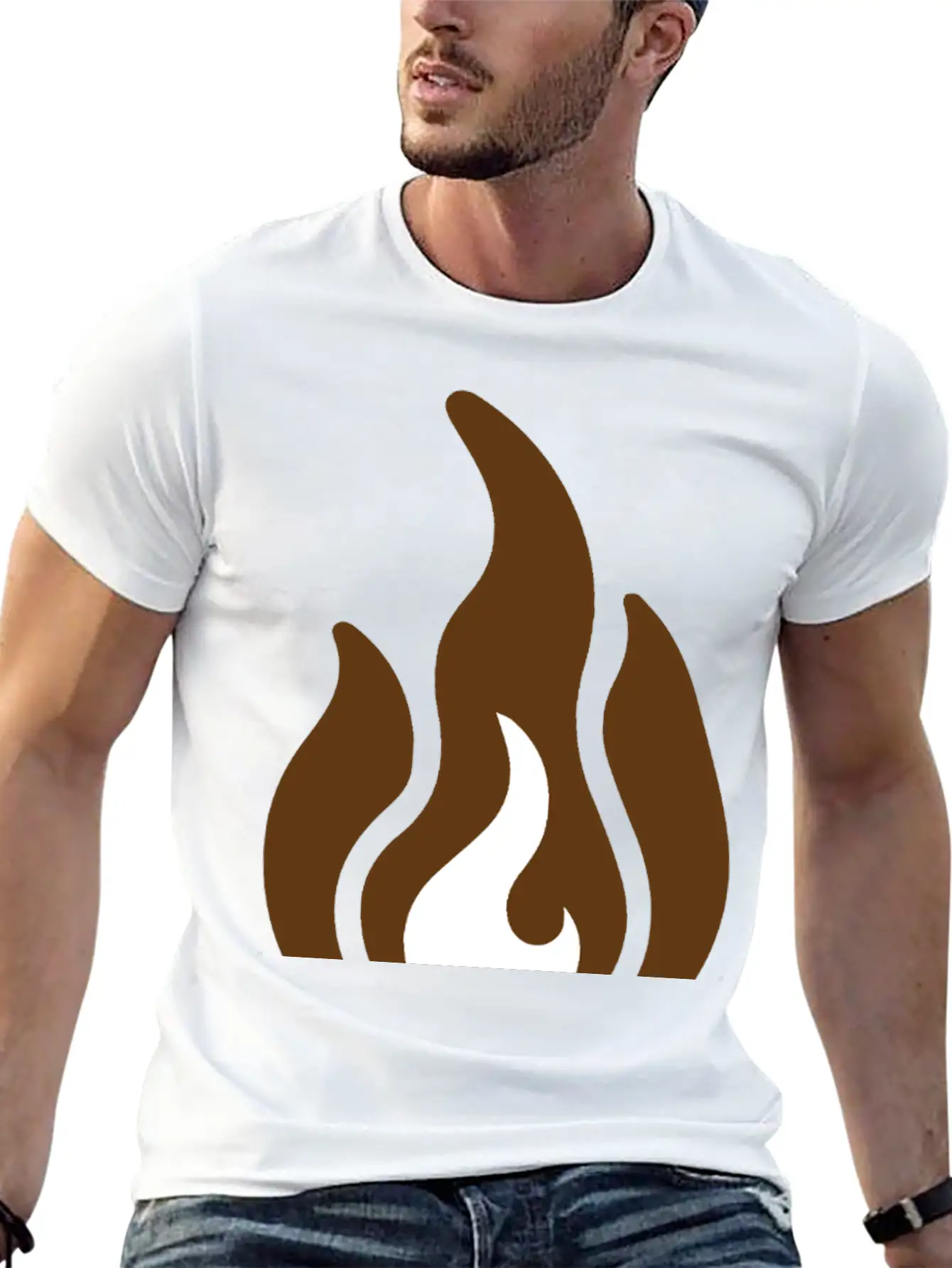 Fire & Flame Basic Graphic T-Shirt – Daily Comfort In Soft Cotton