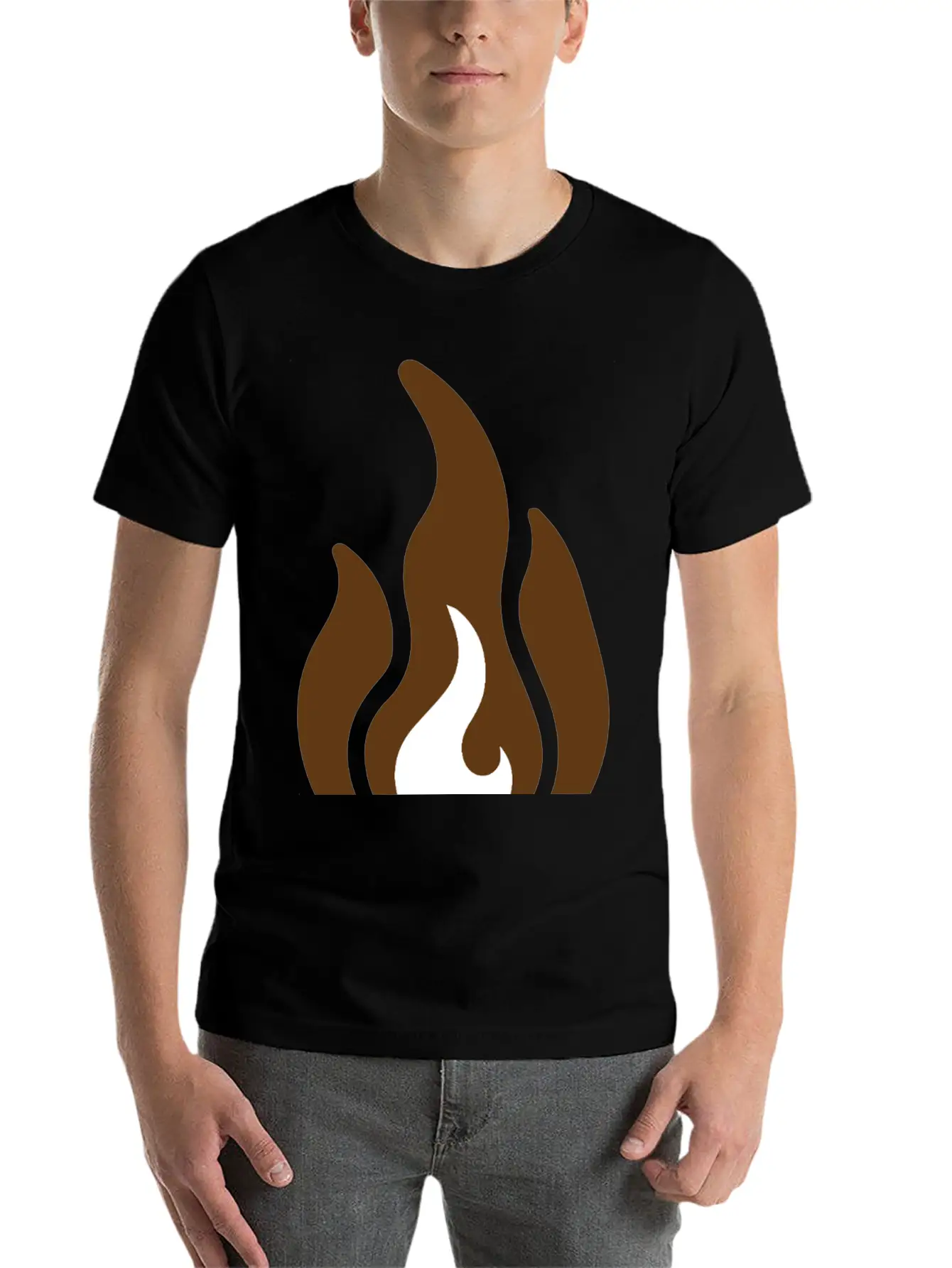 Fire & Flame Basic Graphic T-Shirt – Daily Comfort In Soft Cotton