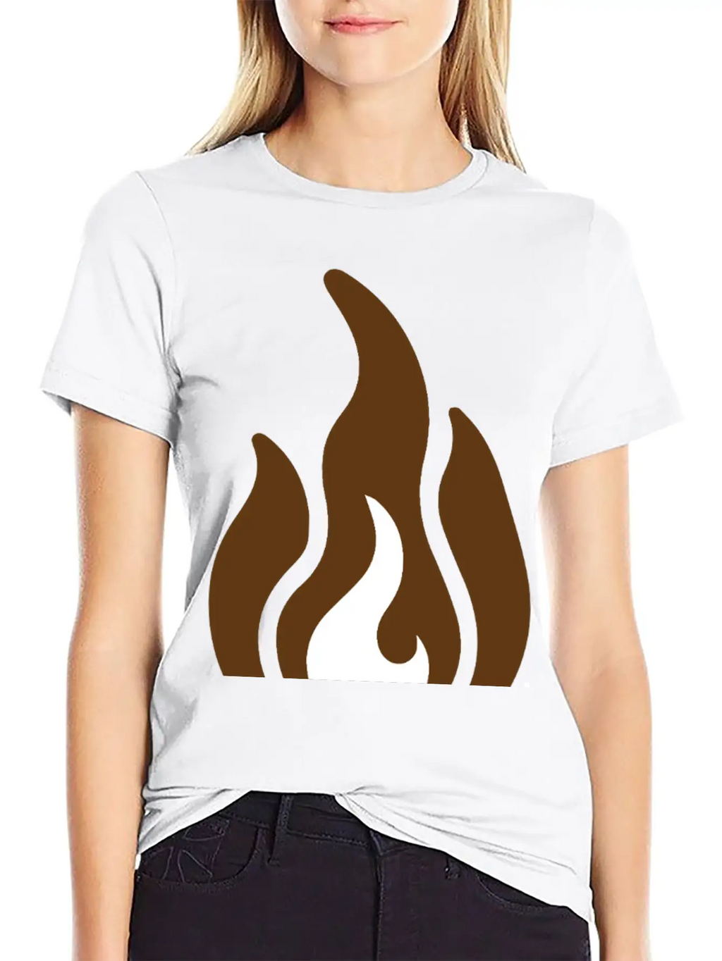 Fire & Flame Basic Graphic T-Shirt – Daily Comfort In Soft Cotton