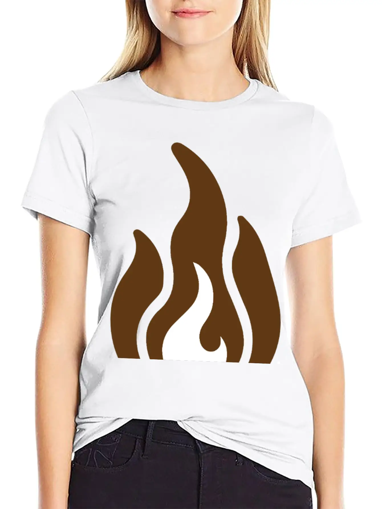 Fire & Flame Basic Graphic T-Shirt – Daily Comfort In Soft Cotton