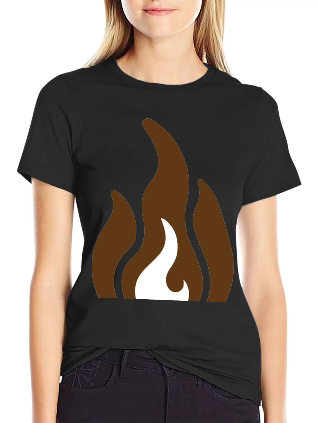 Fire & Flame Basic Graphic T-Shirt – Daily Comfort In Soft Cotton