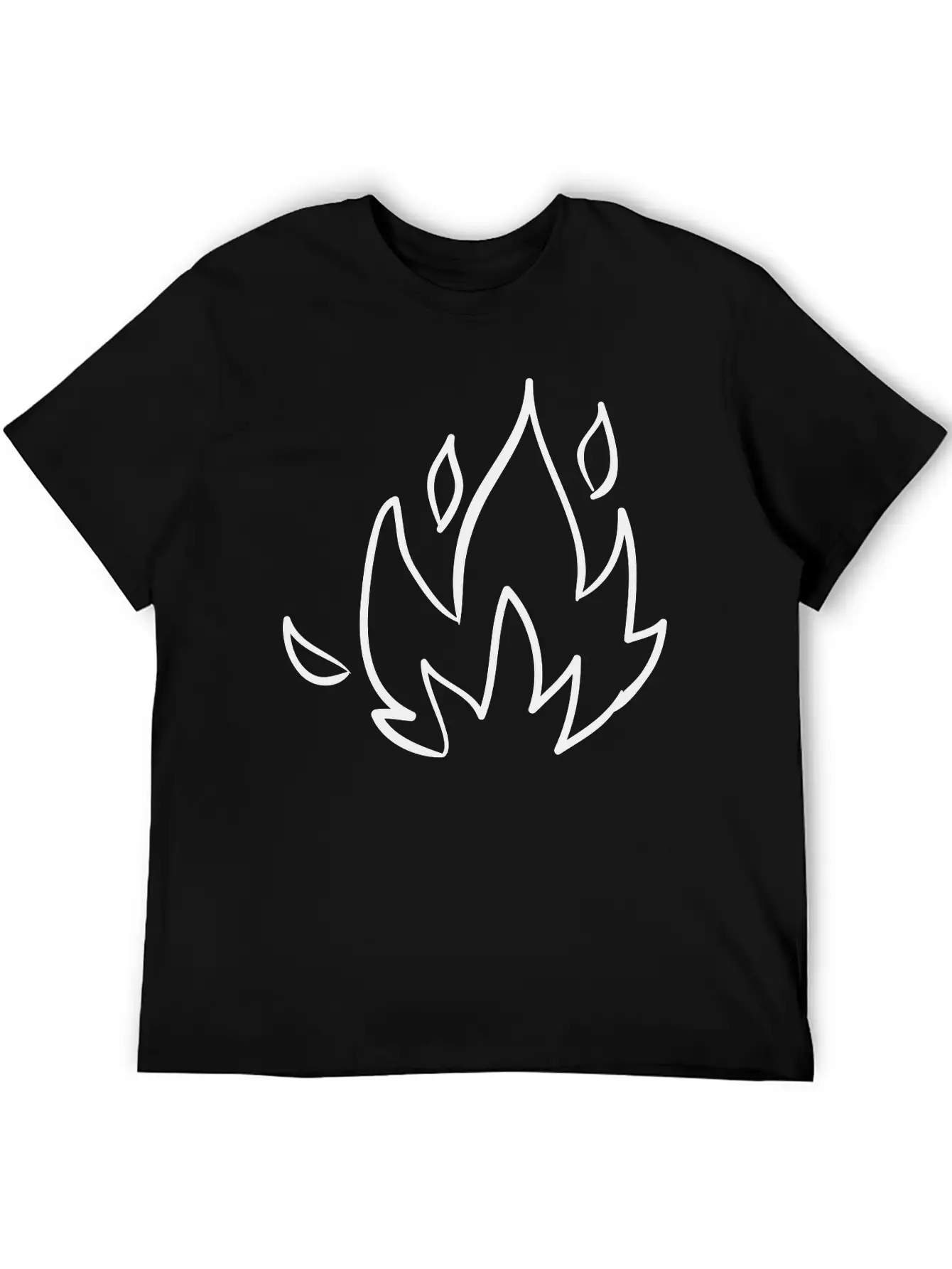 Fire, Nature, Camp, Wildlife, Wilderness, Symbols Unisex Casual T-Shirt – Clean Design For Daily Comfort
