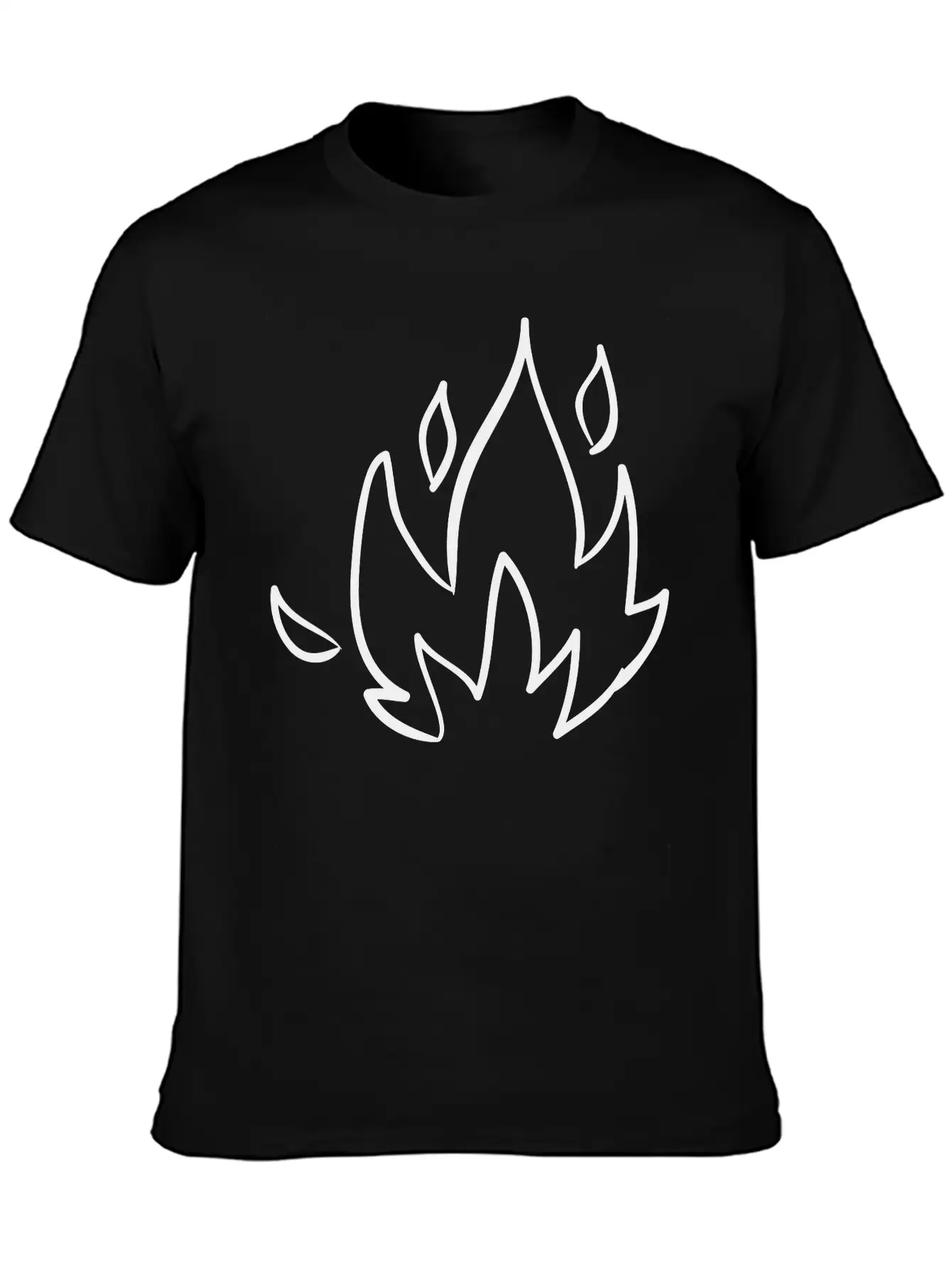 Fire, Nature, Camp, Wildlife, Wilderness, Symbols Unisex Casual T-Shirt – Clean Design For Daily Comfort