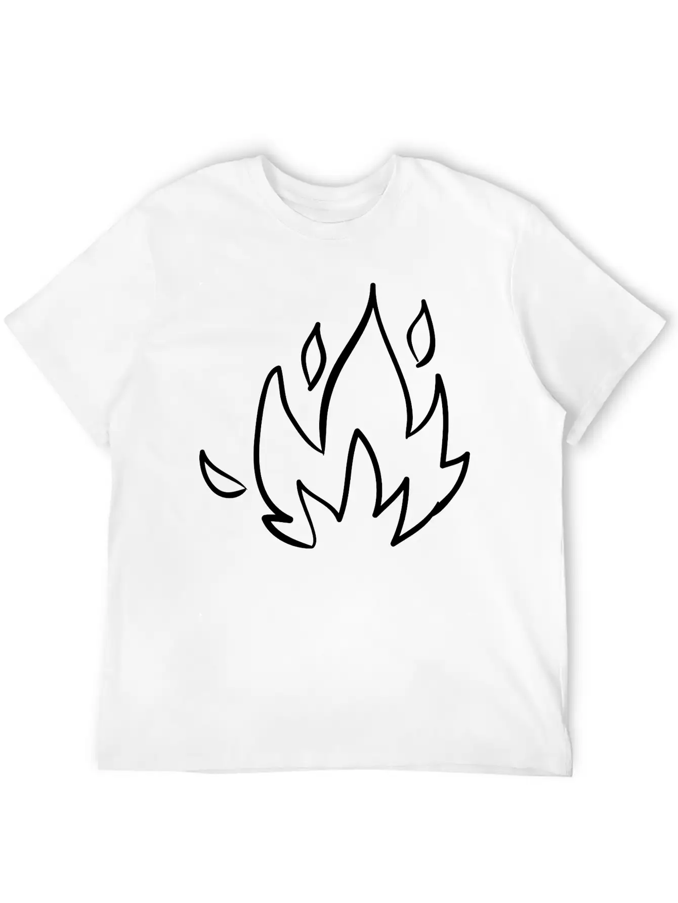 Fire, Nature, Camp, Wildlife, Wilderness, Symbols Unisex Casual T-Shirt – Clean Design For Daily Comfort