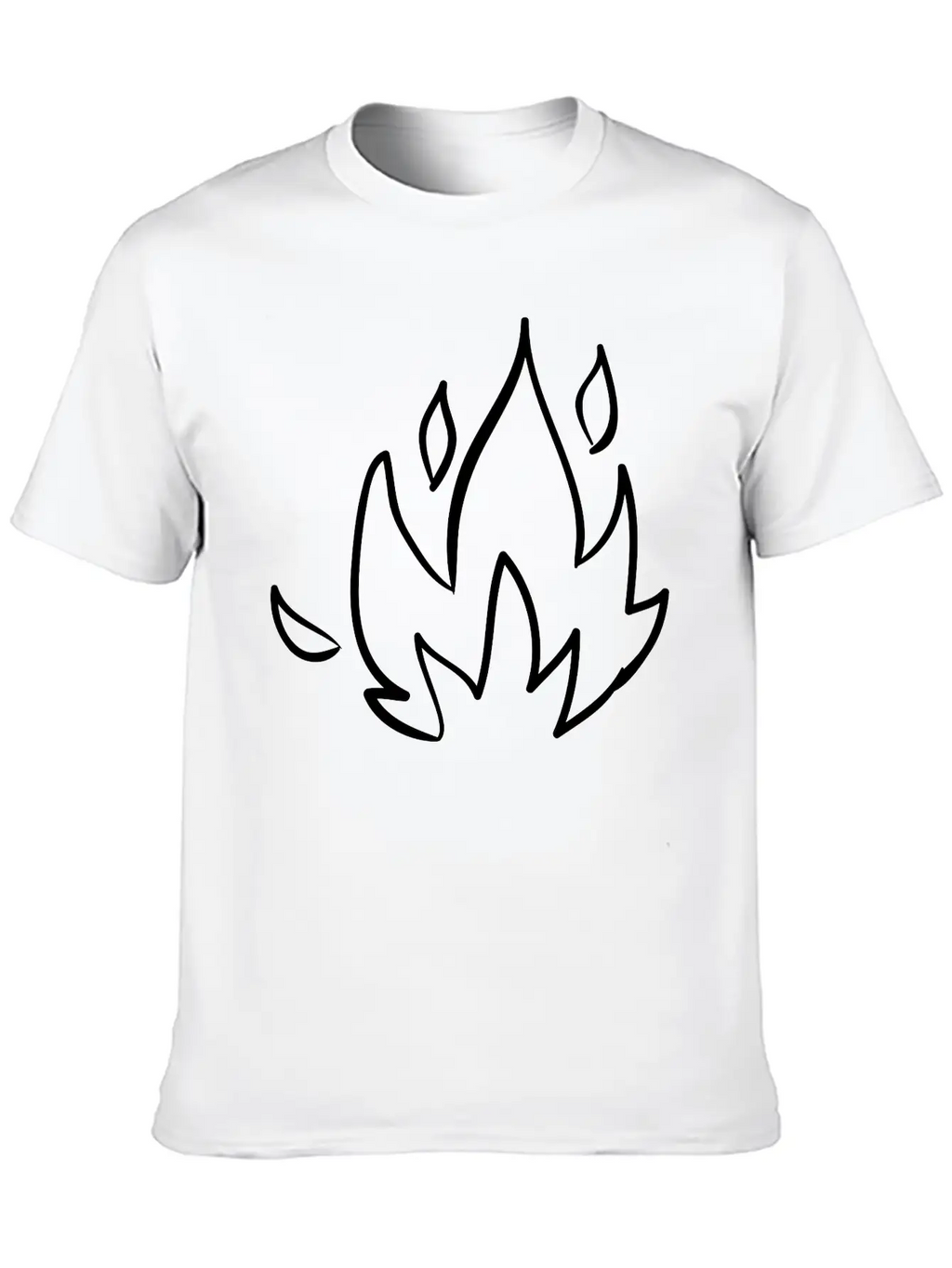Fire, Nature, Camp, Wildlife, Wilderness, Symbols Unisex Casual T-Shirt – Clean Design For Daily Comfort