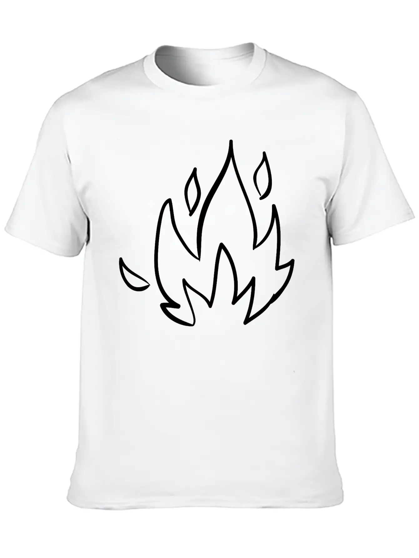 Fire, Nature, Camp, Wildlife, Wilderness, Symbols Unisex Casual T-Shirt – Clean Design For Daily Comfort
