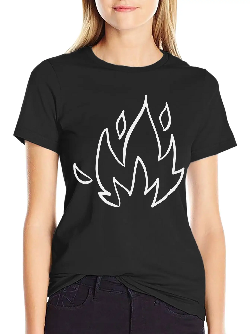 Fire, Nature, Camp, Wildlife, Wilderness, Symbols Unisex Casual T-Shirt – Clean Design For Daily Comfort