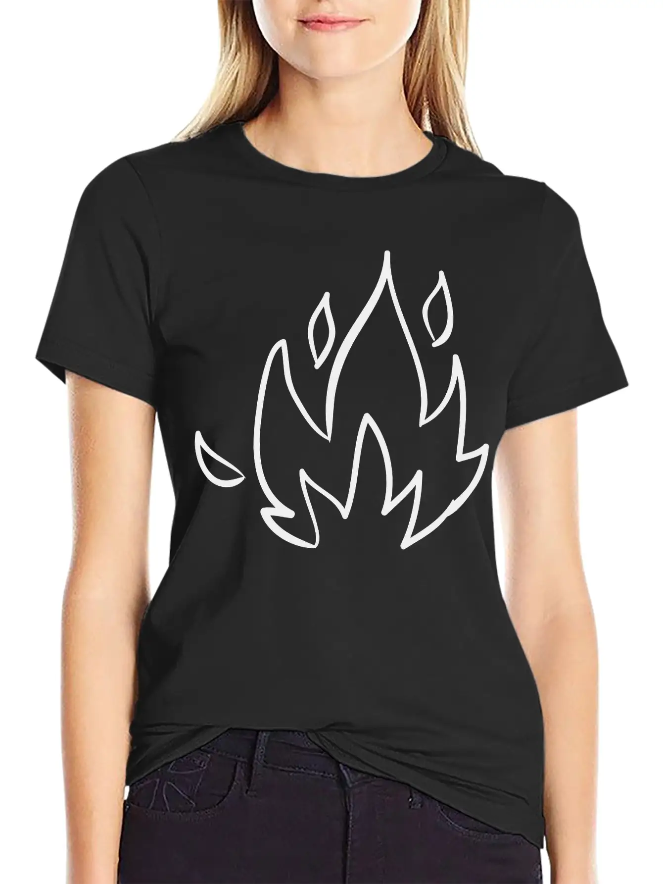 Fire, Nature, Camp, Wildlife, Wilderness, Symbols Unisex Casual T-Shirt – Clean Design For Daily Comfort