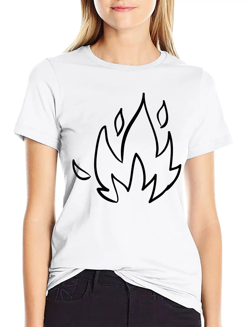 Fire, Nature, Camp, Wildlife, Wilderness, Symbols Unisex Casual T-Shirt – Clean Design For Daily Comfort
