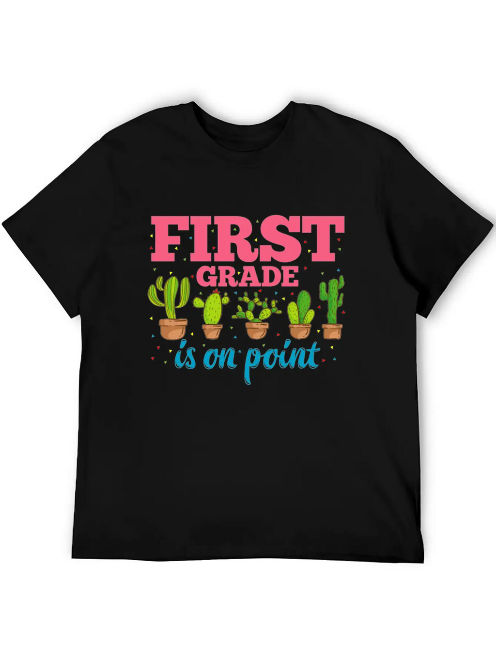 First Grade Is On Point Design 1st Grade Teacher Classic Cotton Tee – Unisex Comfort For Any Season