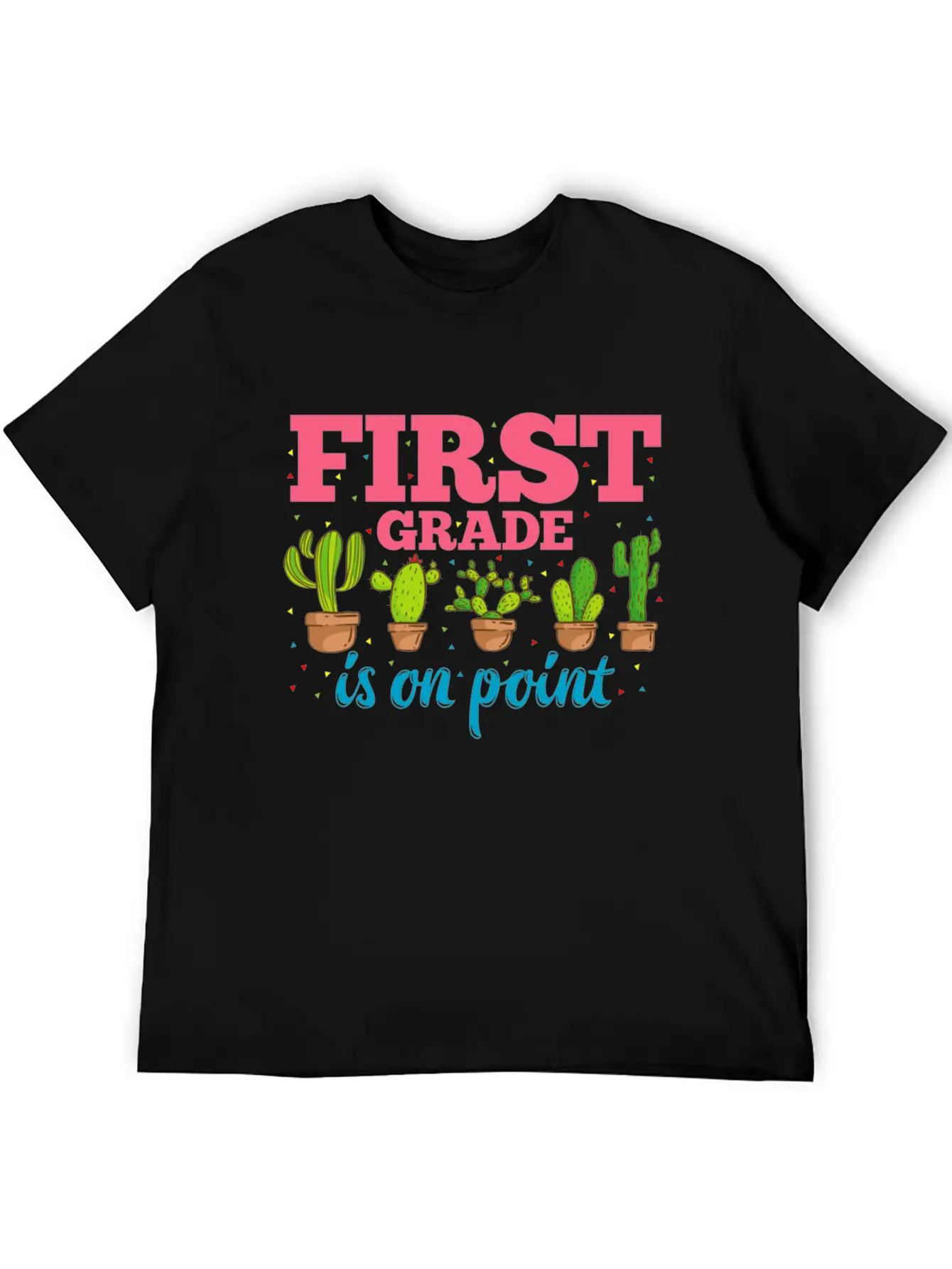 First Grade Is On Point Design 1st Grade Teacher Classic Cotton Tee – Unisex Comfort For Any Season