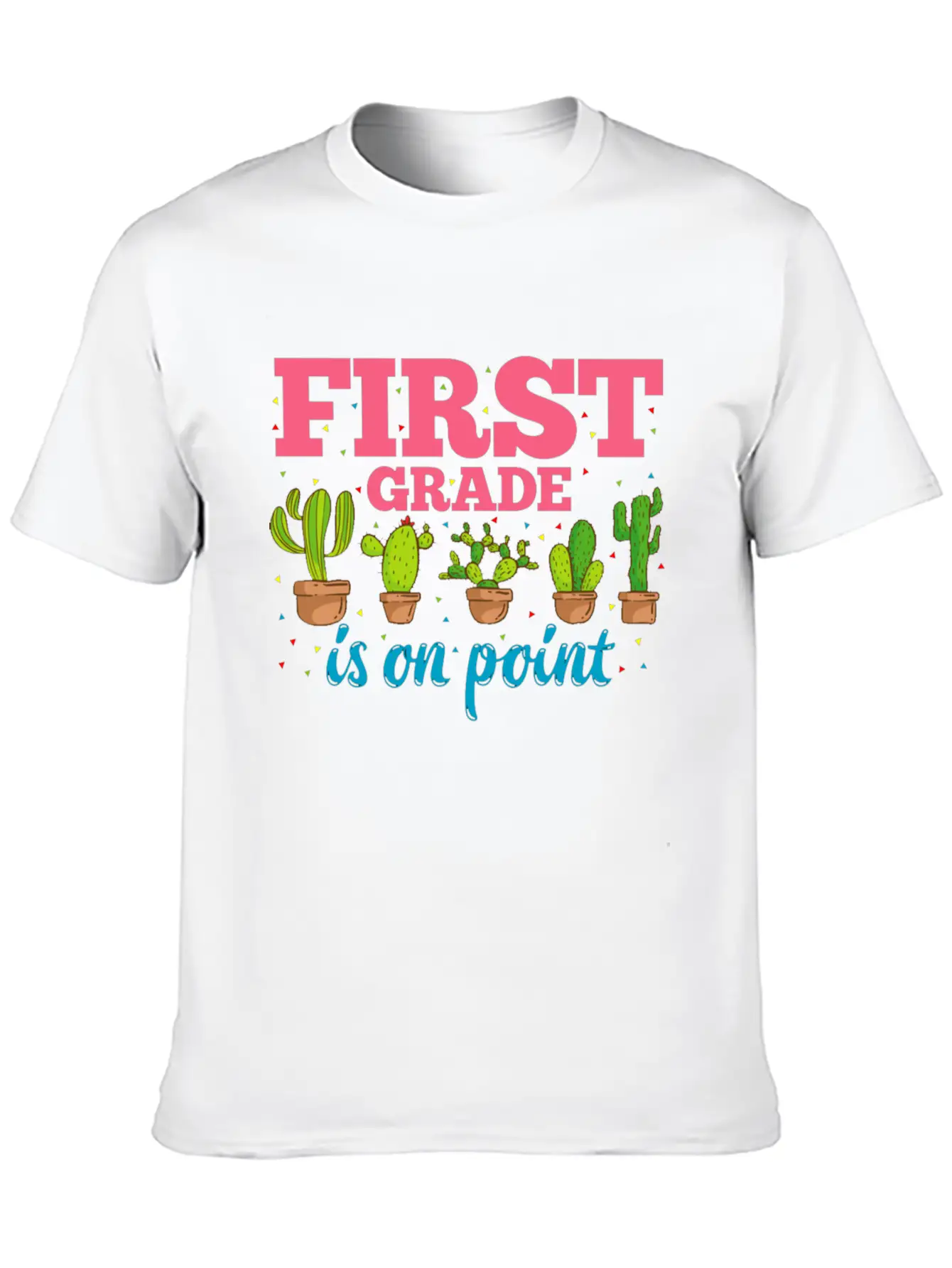 First Grade Is On Point Design 1st Grade Teacher Classic Cotton Tee – Unisex Comfort For Any Season