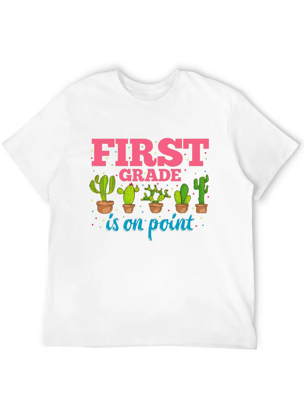 First Grade Is On Point Design 1st Grade Teacher Classic Cotton Tee – Unisex Comfort For Any Season