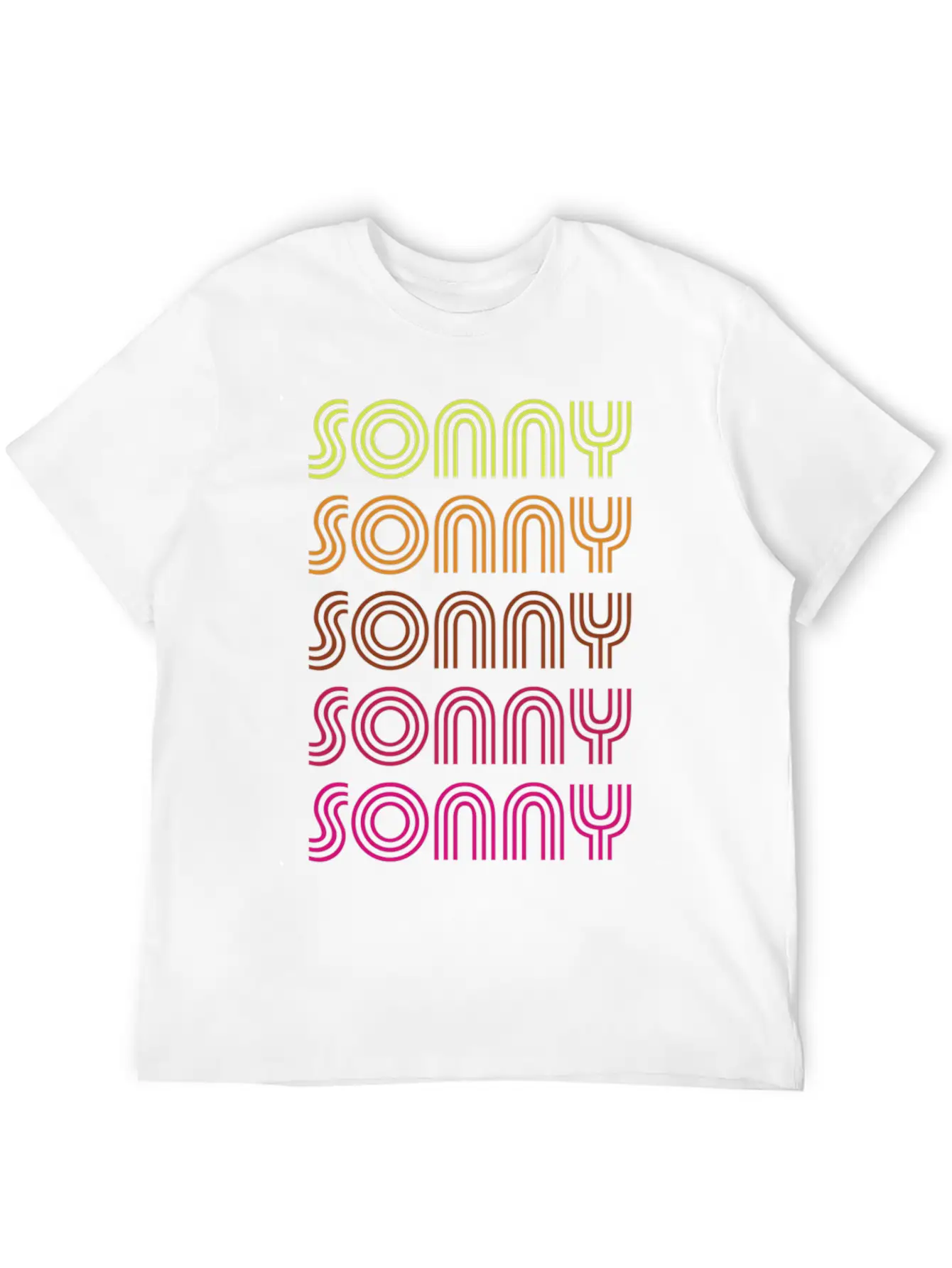 First Name Sonny Funky Disco Basic Graphic T-Shirt – Daily Comfort In Soft Cotton